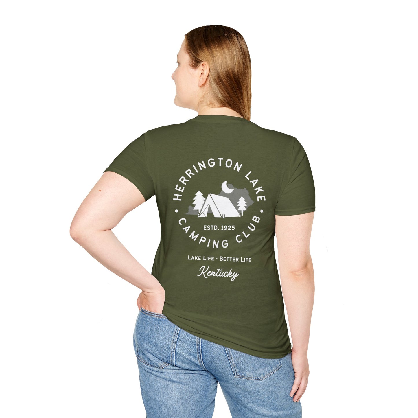 HLKY Camping Club Soft Ringspun Cotton Double-Sided Tee