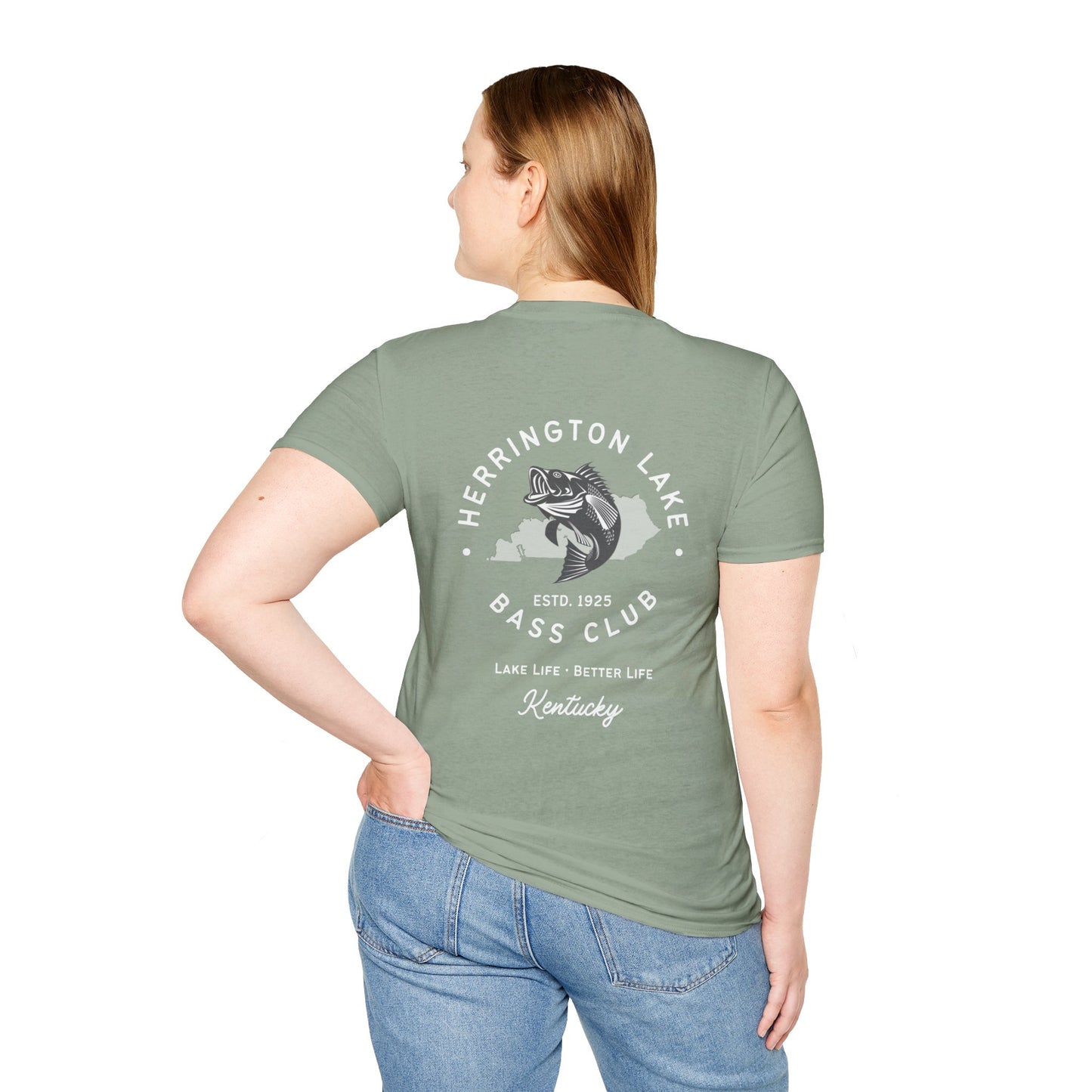 HLKY Bass Club Soft Ringspun Cotton Double-Sided Tee