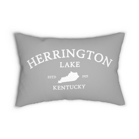 "Simply Herrington" Lumbar Pillow (Light Grey)