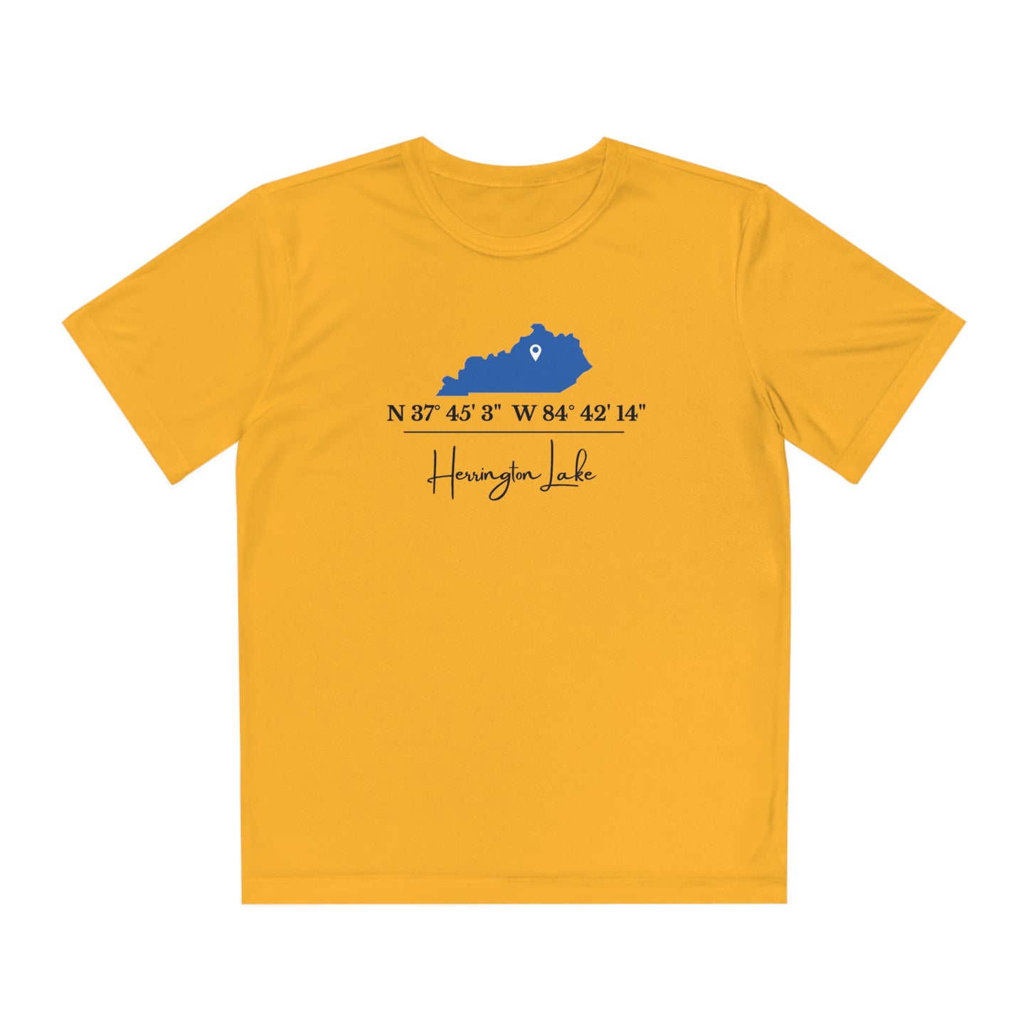Herrington Lake Coordinates Youth Moisture Wicking Competitor Tee