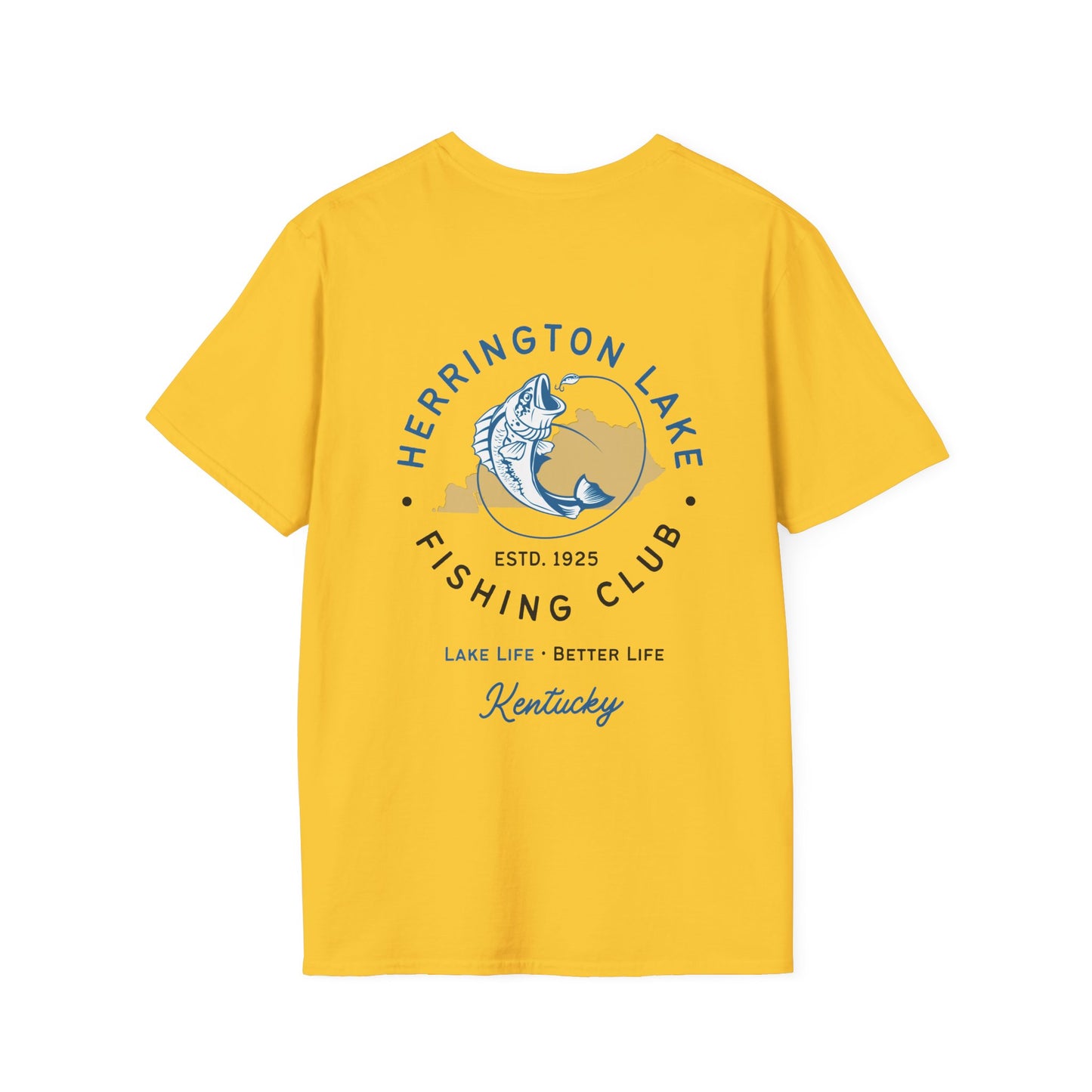 HLKY Fishing Club Soft Ringspun Cotton Double-Sided Tee