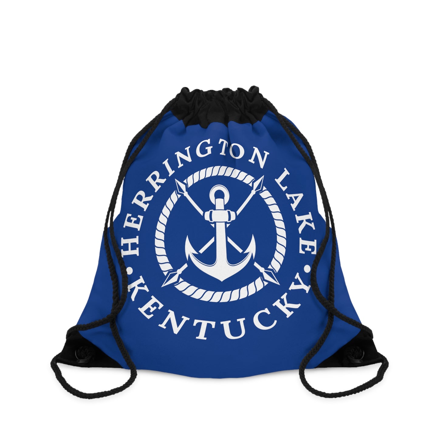Herrington Lake Anchor Drawstring Bag (Blue)