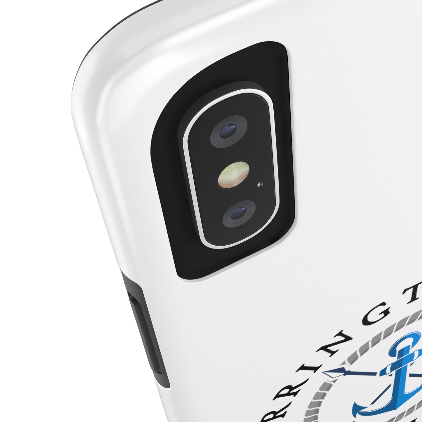 Herrington Lake Nautical Tough Phone Cases, White