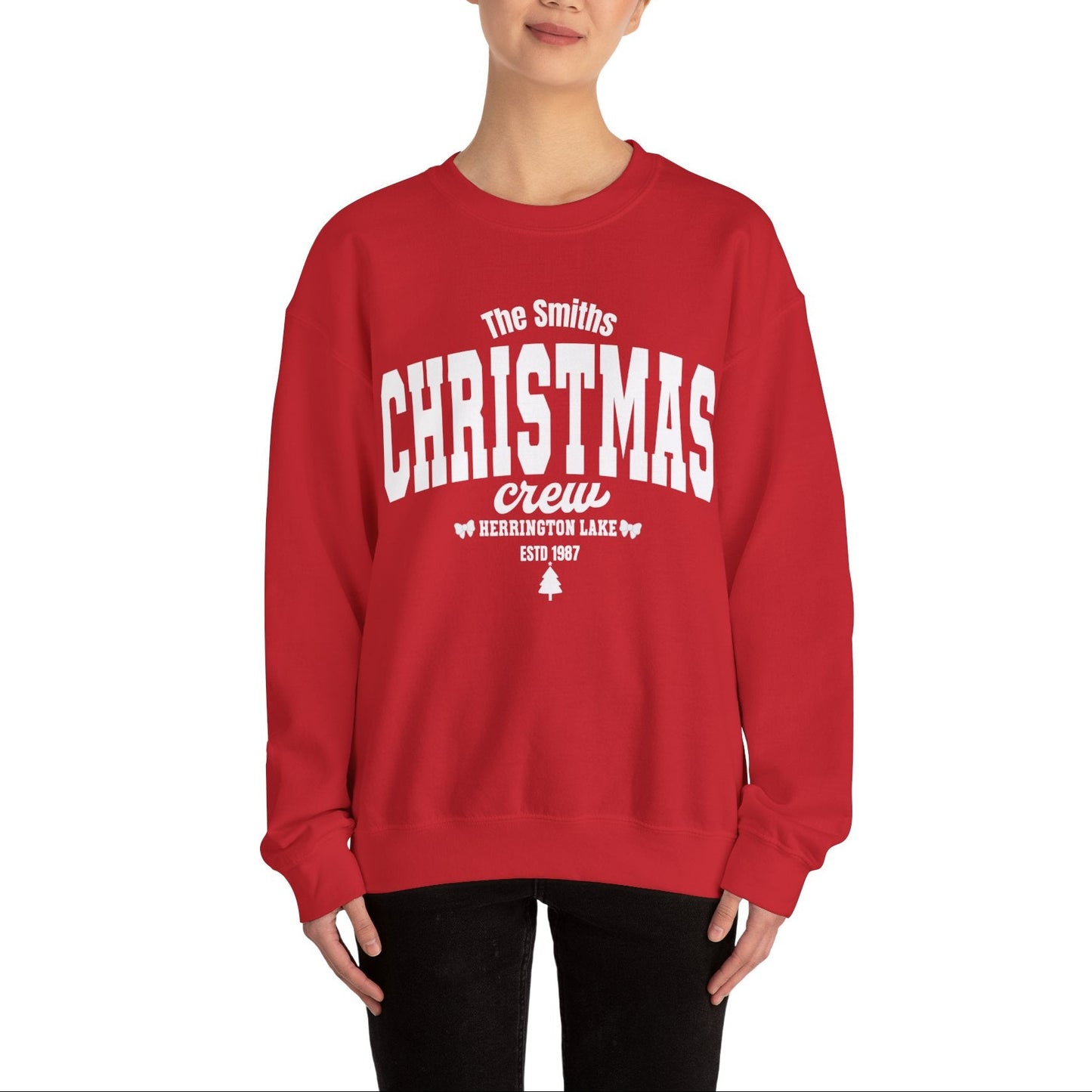 Personlized Custom Herrington Lake Christmas Crew Unisex Heavy Blend™ Crewneck Sweatshirt