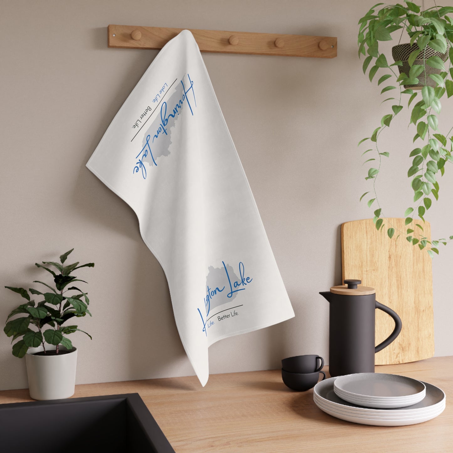 Herrington Lake Signature Collection Kitchen Towel - White