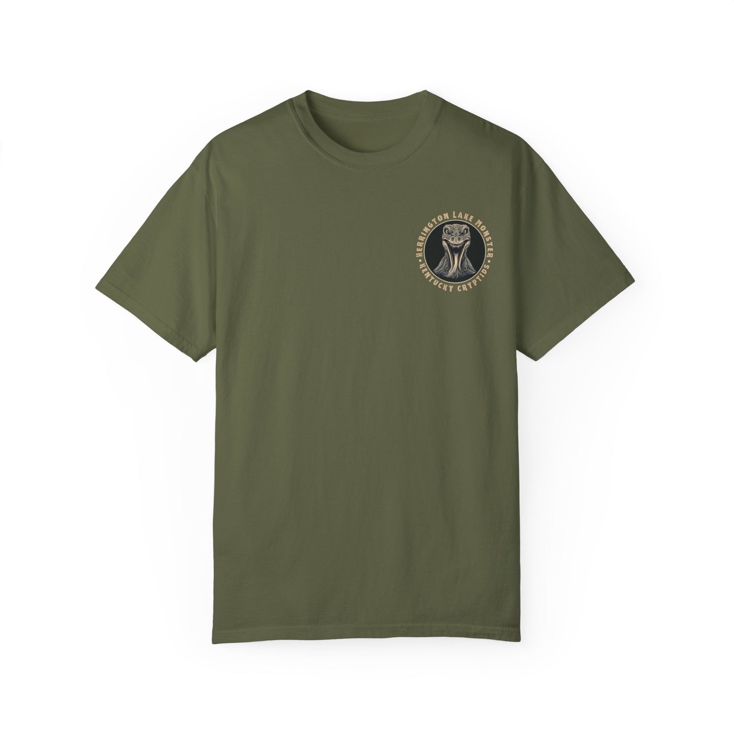 Illustrated Herrington Lake Monster Kentucky Cryptids Double-Sided Premium Garment-Dyed Comfort Colors TShirt