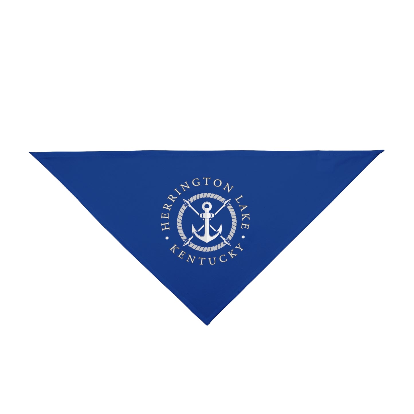 Herrington Lake Nautical Pet Bandana, Blue