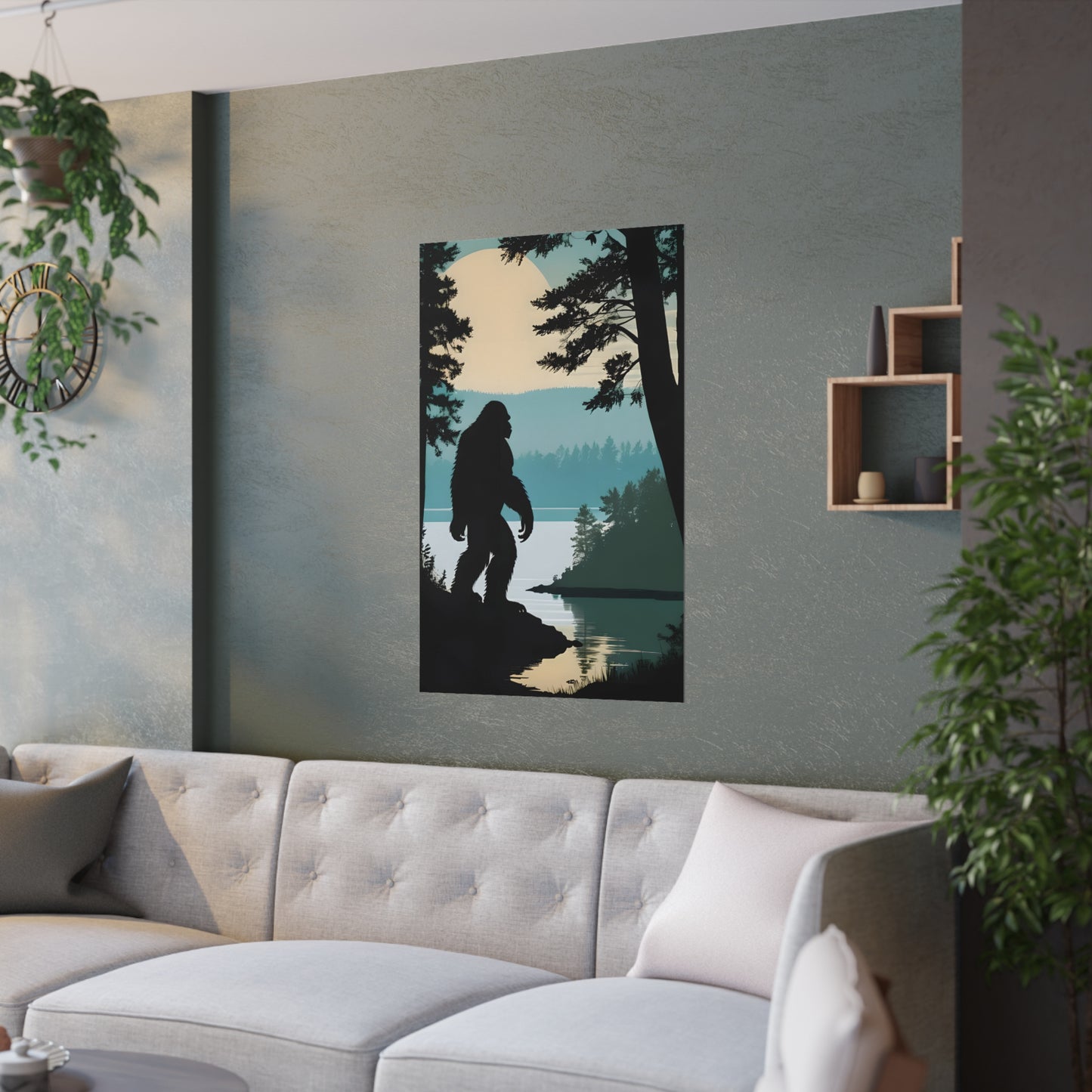 Bigfoot in the Bluegrass Satin Poster (210gsm)