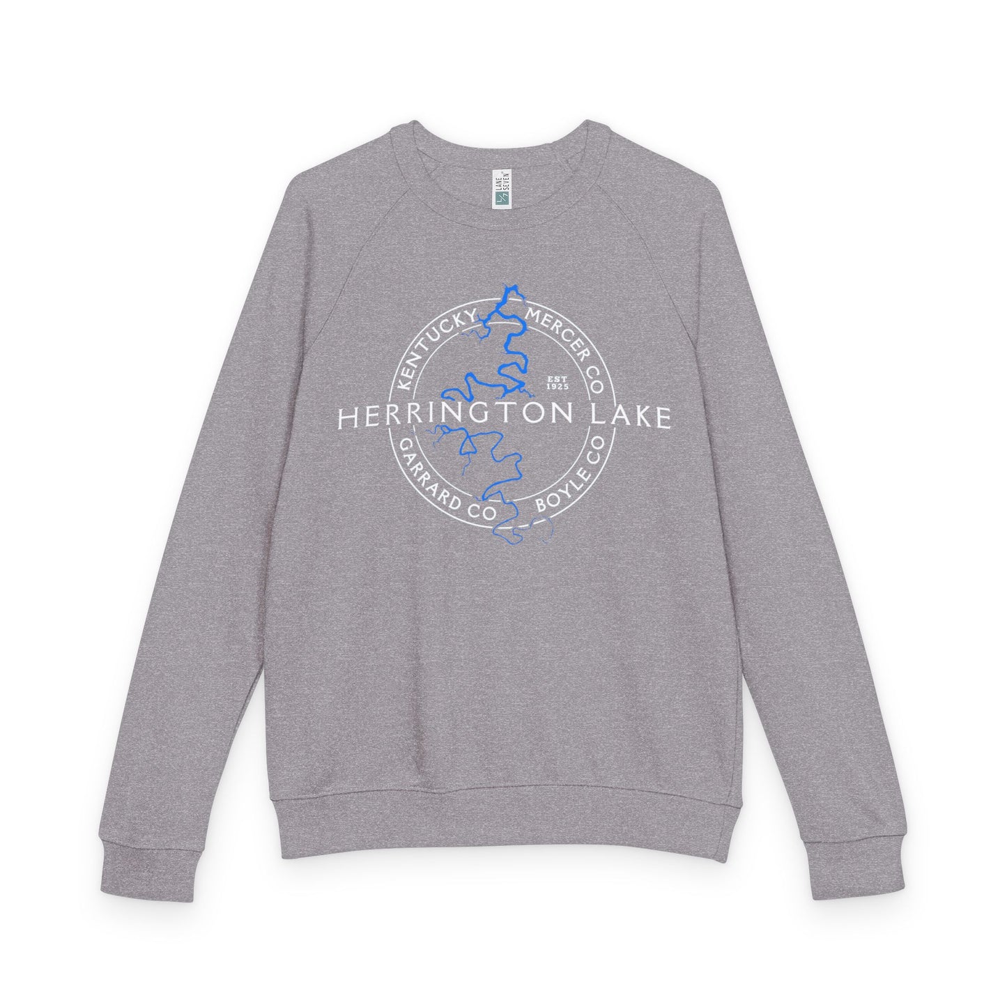The "Classic" Herrington Lake and County Unisex French Terry Raglan Crewneck