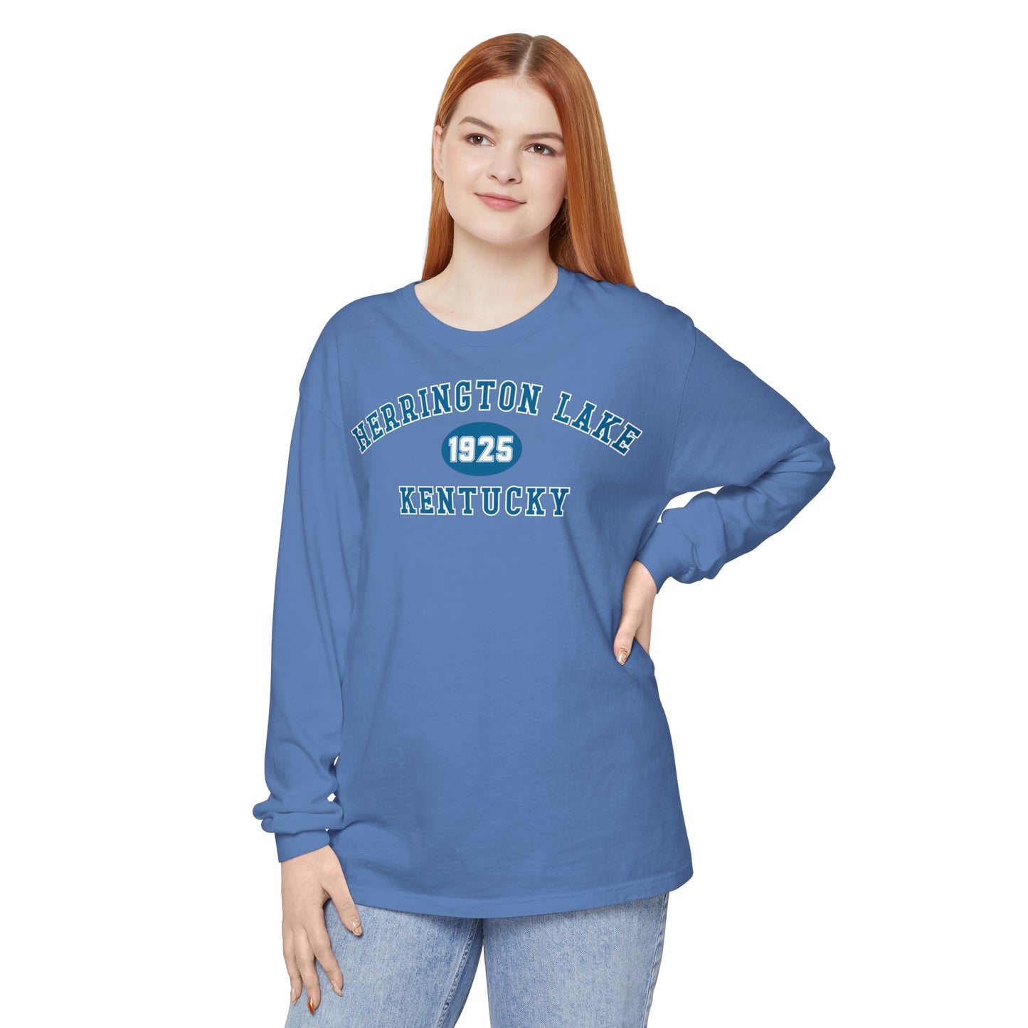 Herrington Lake "Back To School" Collegiate Collection Garment-Dyed Premium Comfort Colors™ Long Sleeve T-Shirt