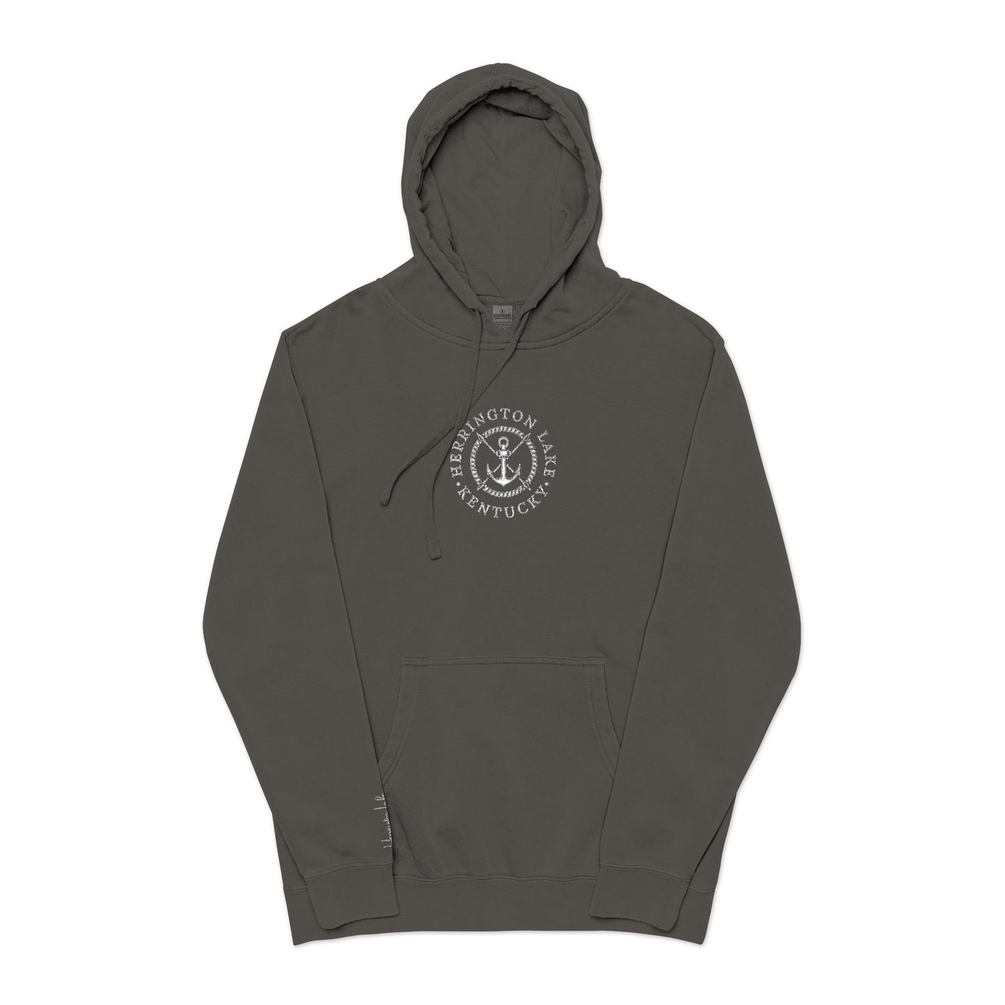 Embroidered Nautical Collection Independant Trading Company® Unisex Pigment-Dyed Hoodie