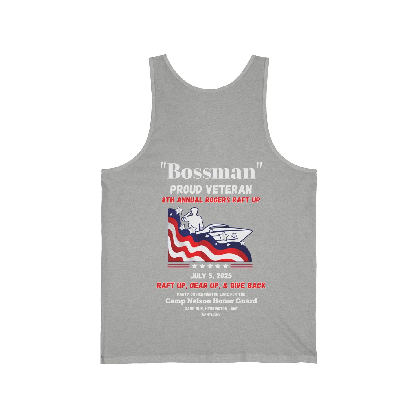 VETERANS 2025 Rogers Raft-Up Unisex Jersey Knit Cotton Tank