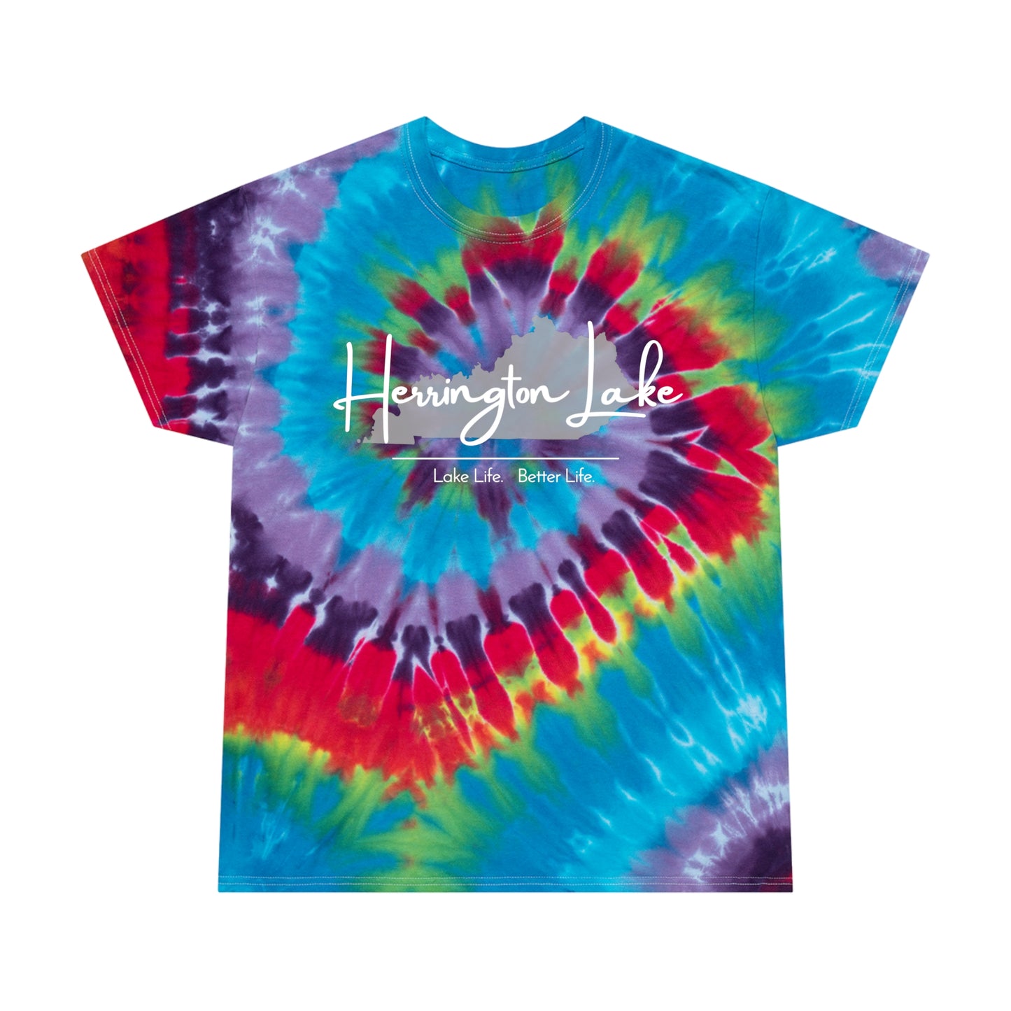 Herrington Lake Signature Logo Tie-Dye Tee, Spiral