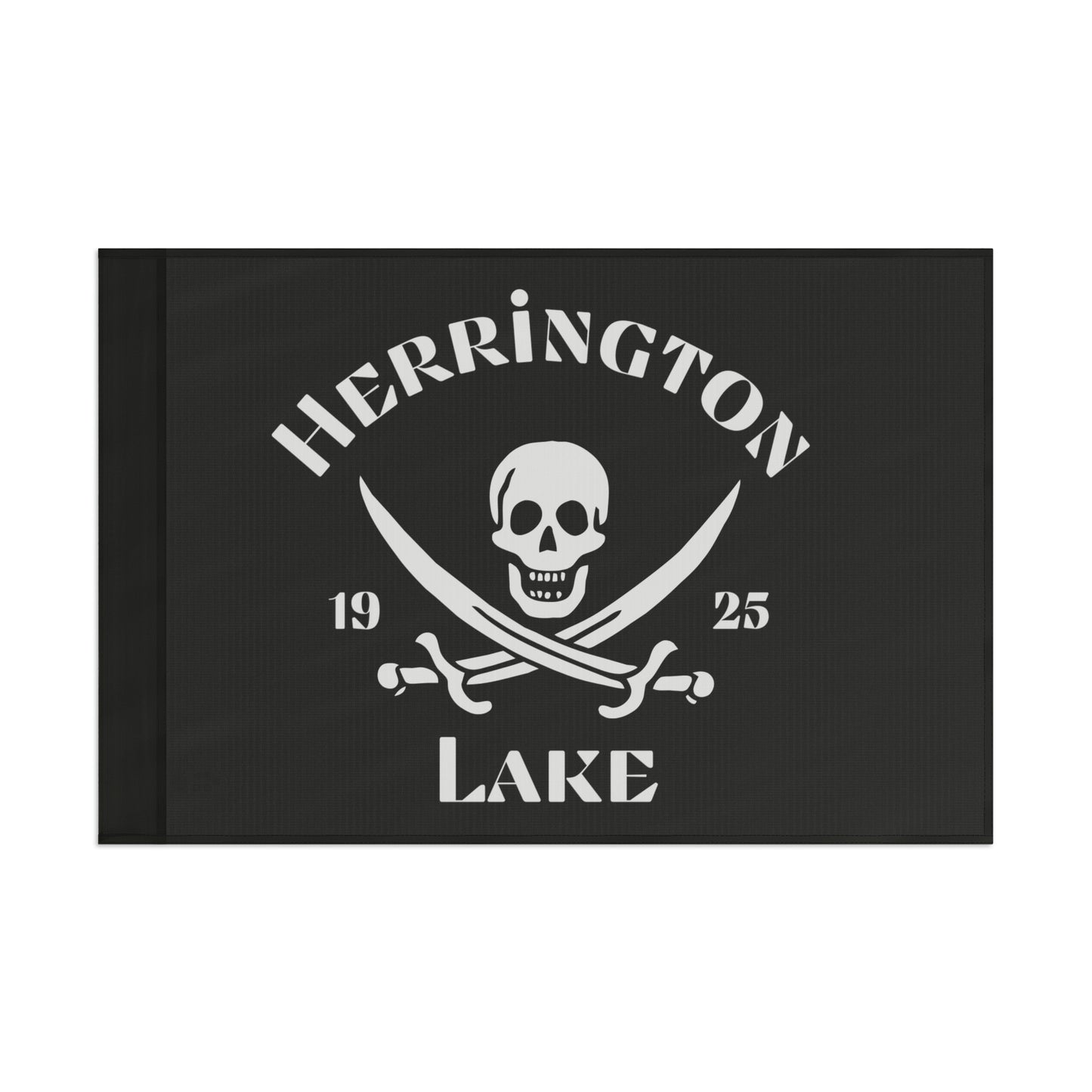 Herrington Lake Pirate Flag - Black