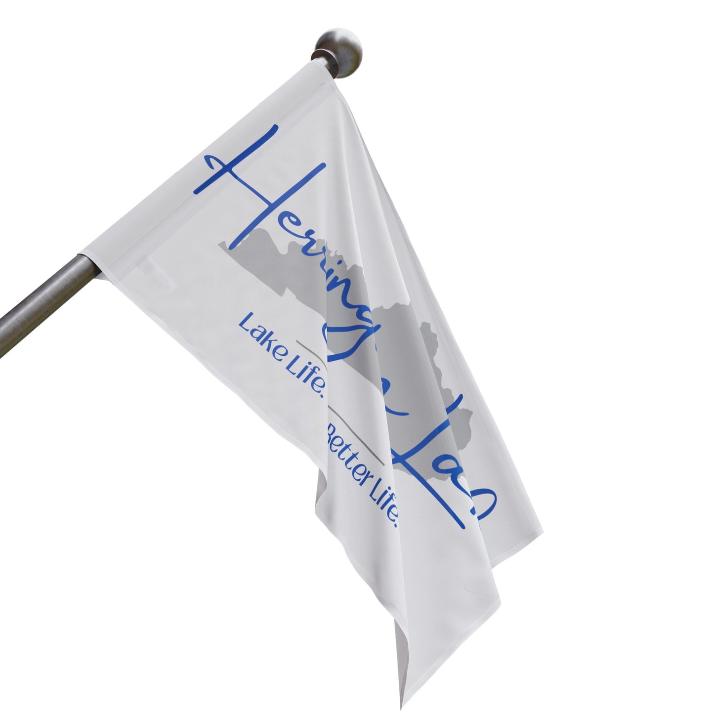 Herrington Lake Signature Collection Flag - White