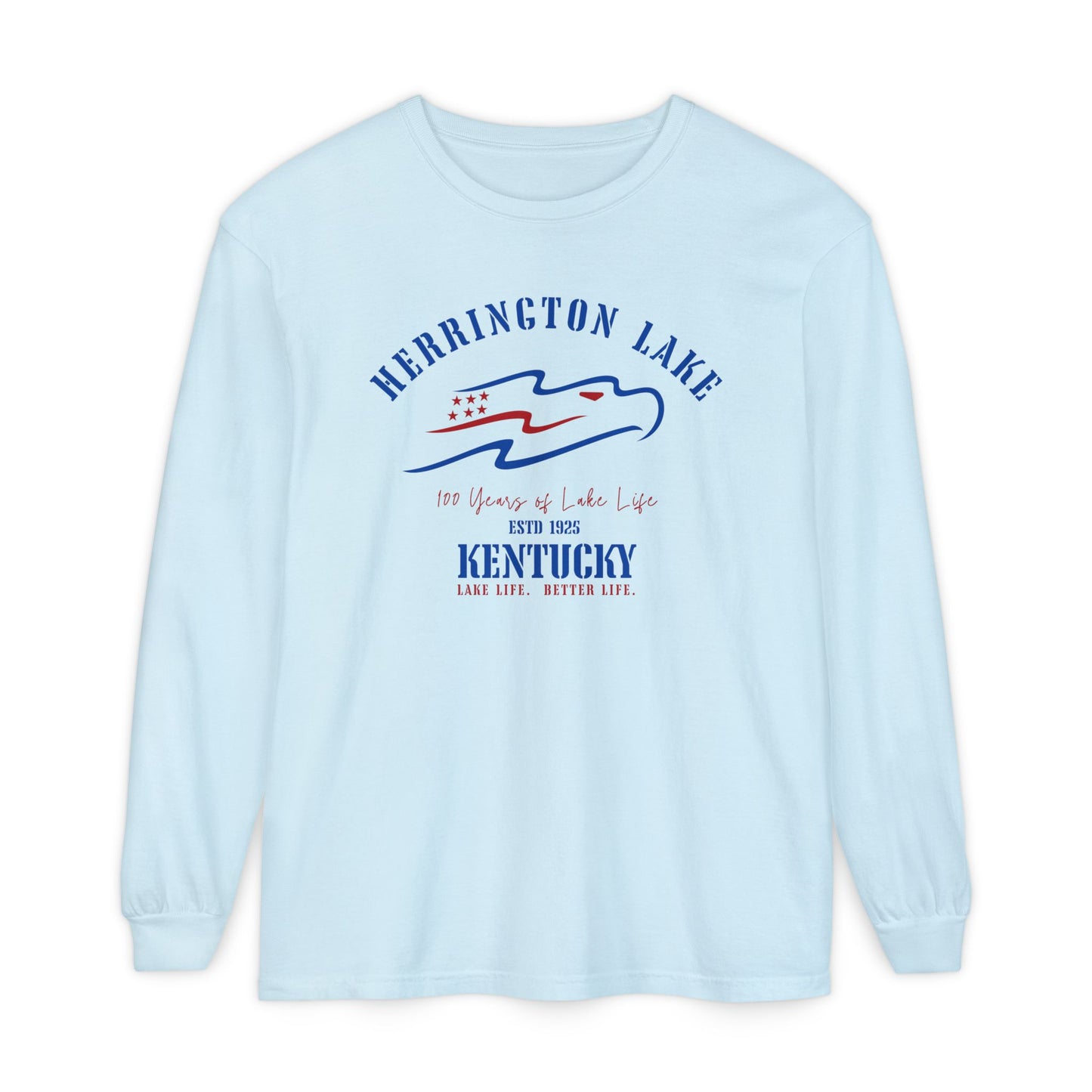 "Heritage Eagle" Herrington Lake Patriots Collection Garment-Dyed Premium Comfort Colors™ Long Sleeve T-Shirt