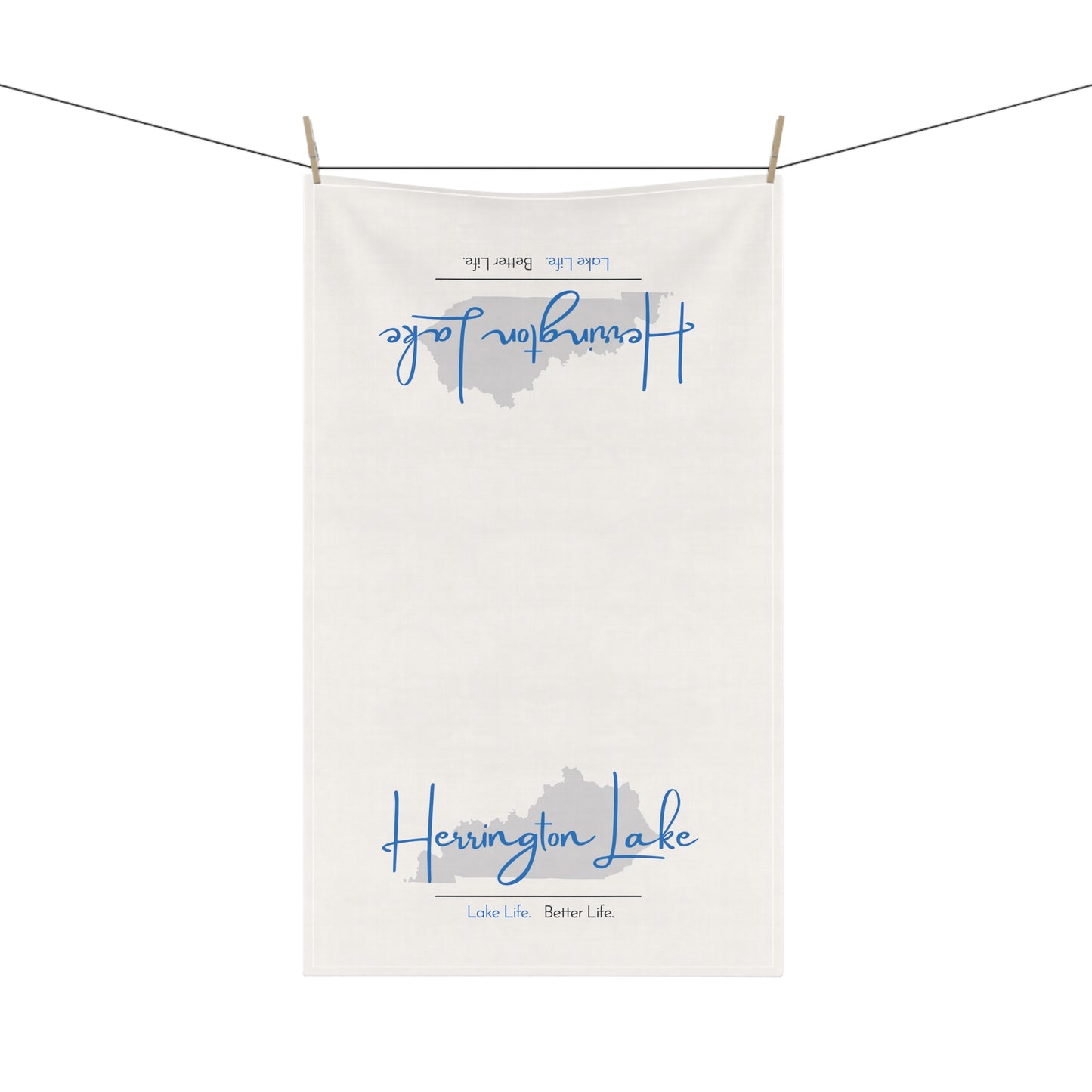 Herrington Lake Signature Collection Kitchen Towel - White