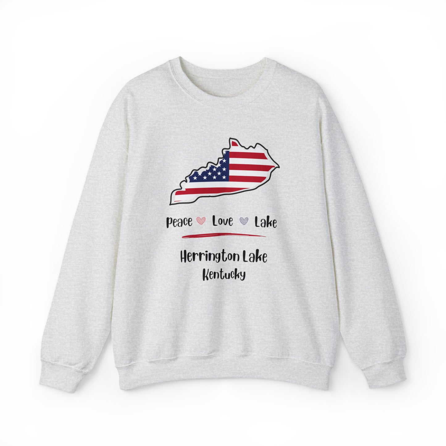 Peace, Love, Lake HLKY Heavy Blend™ Crewneck Sweatshirt