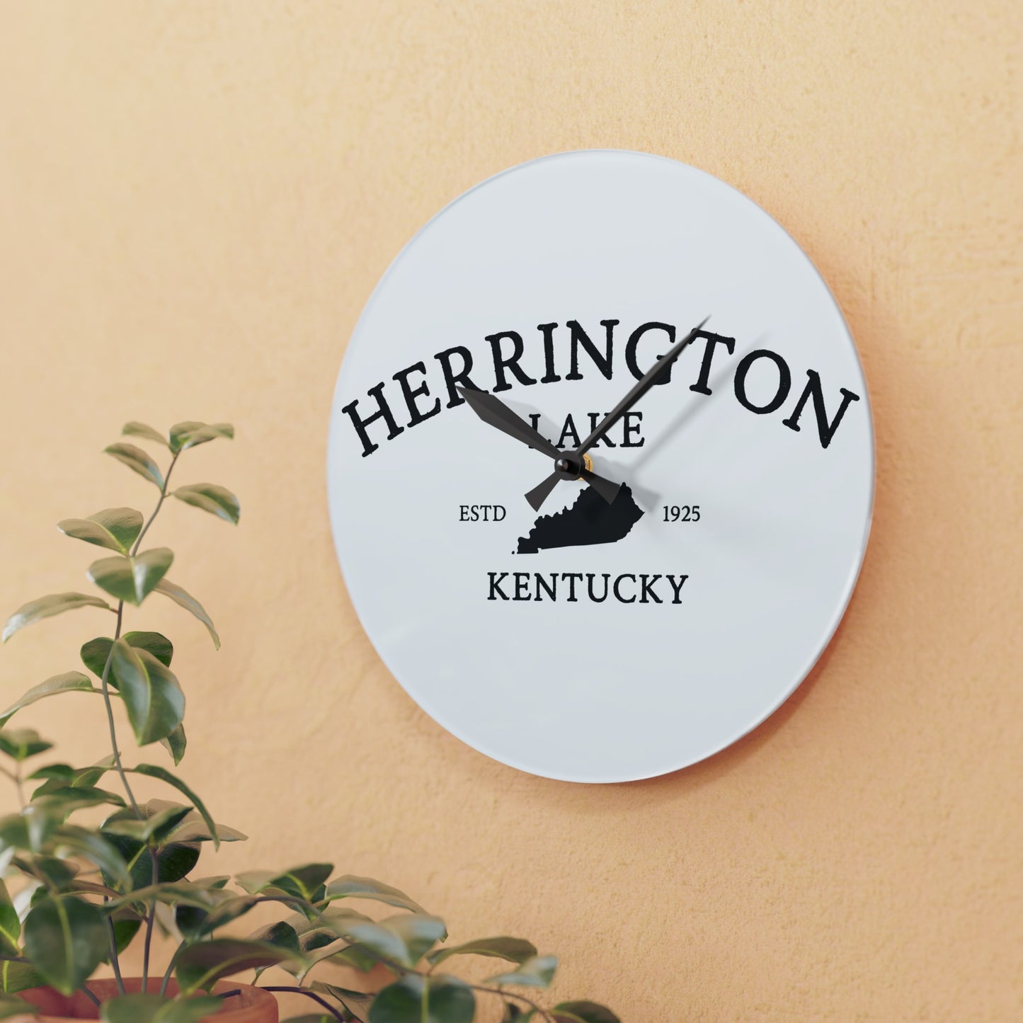 Simply Herrington Acrylic Wall Clock, Round & Square, White
