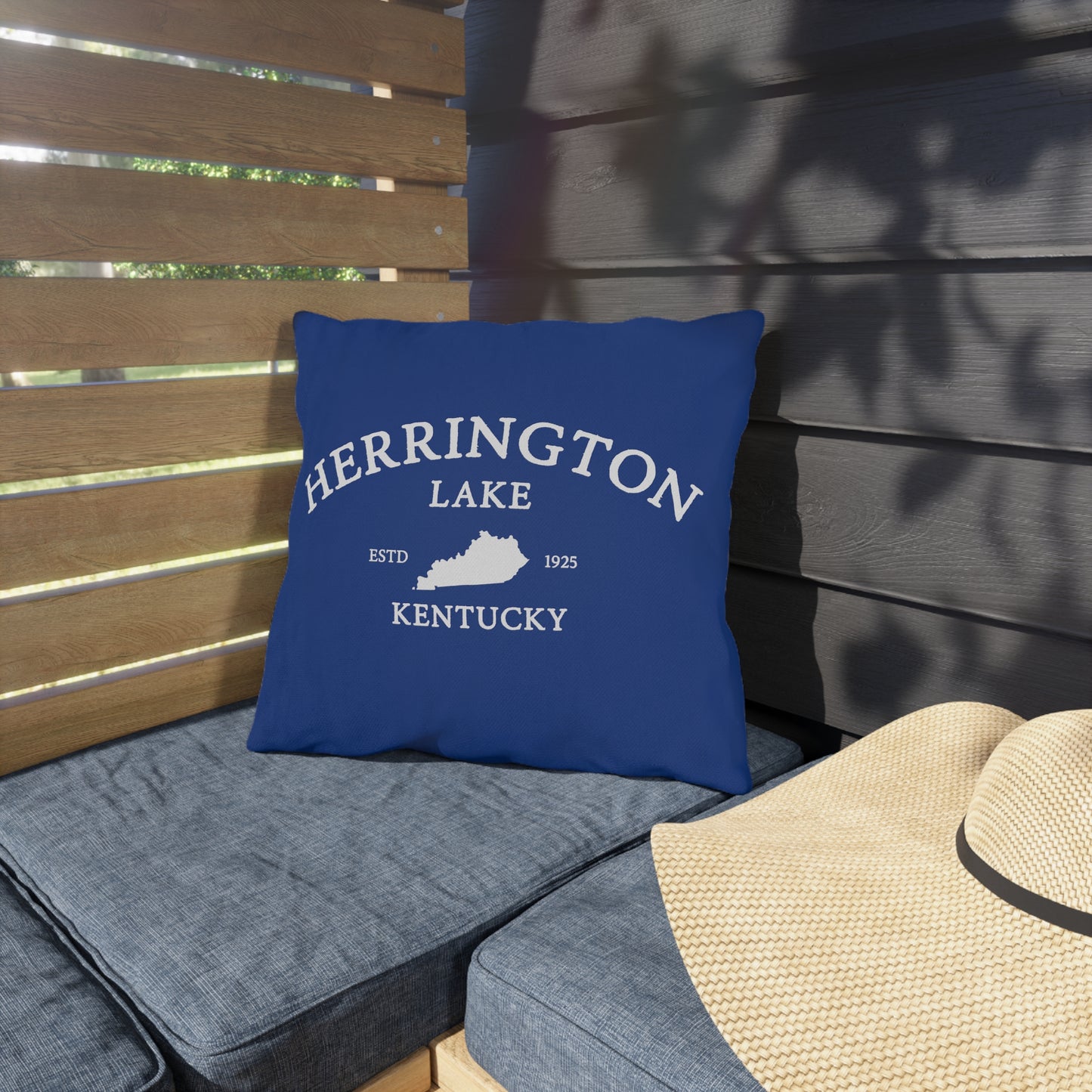 "Simply Herrington" Outdoor Pillows (Blue)
