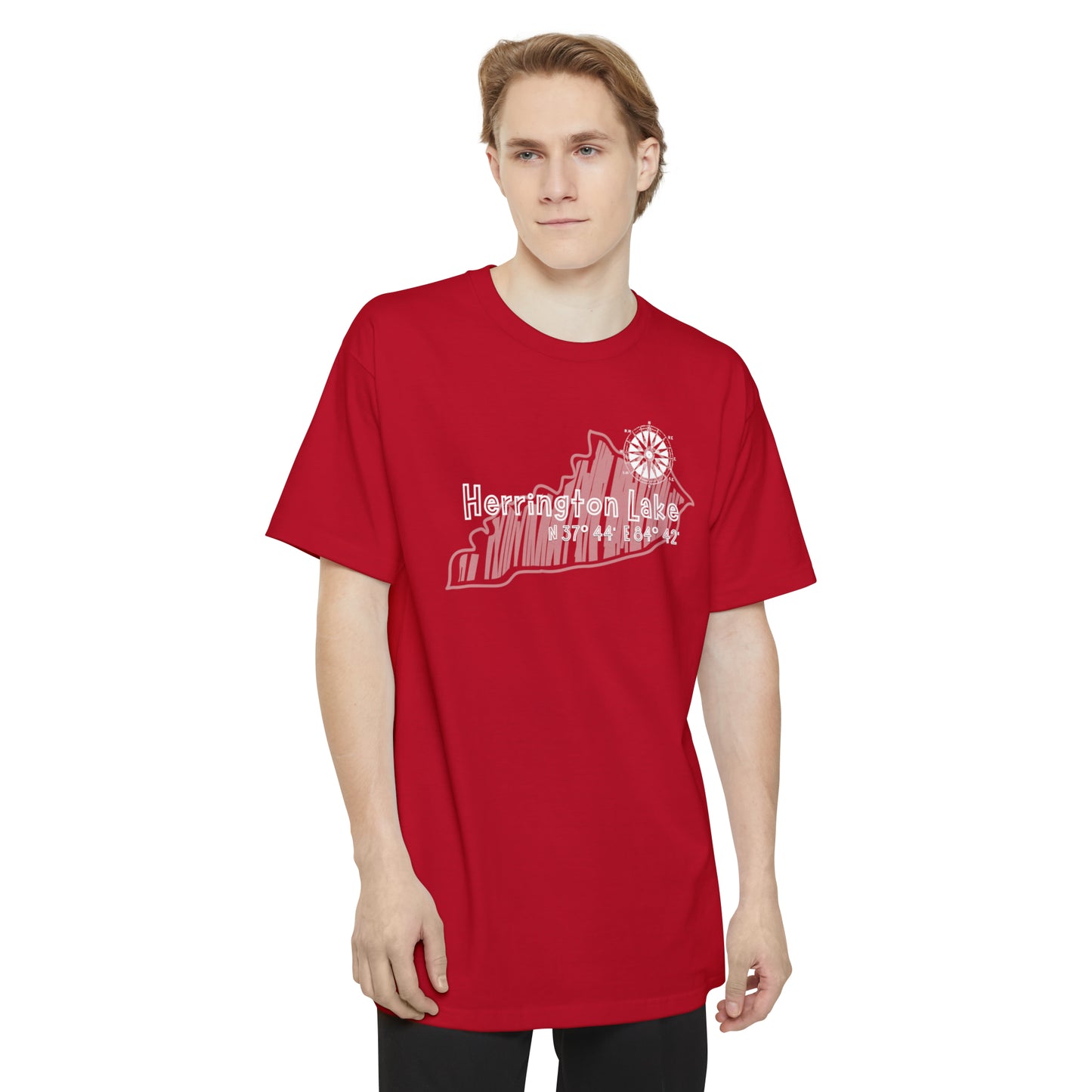 Herrington Lake Cabin Sketch Tall Hanes Beefy-T® T-Shirt