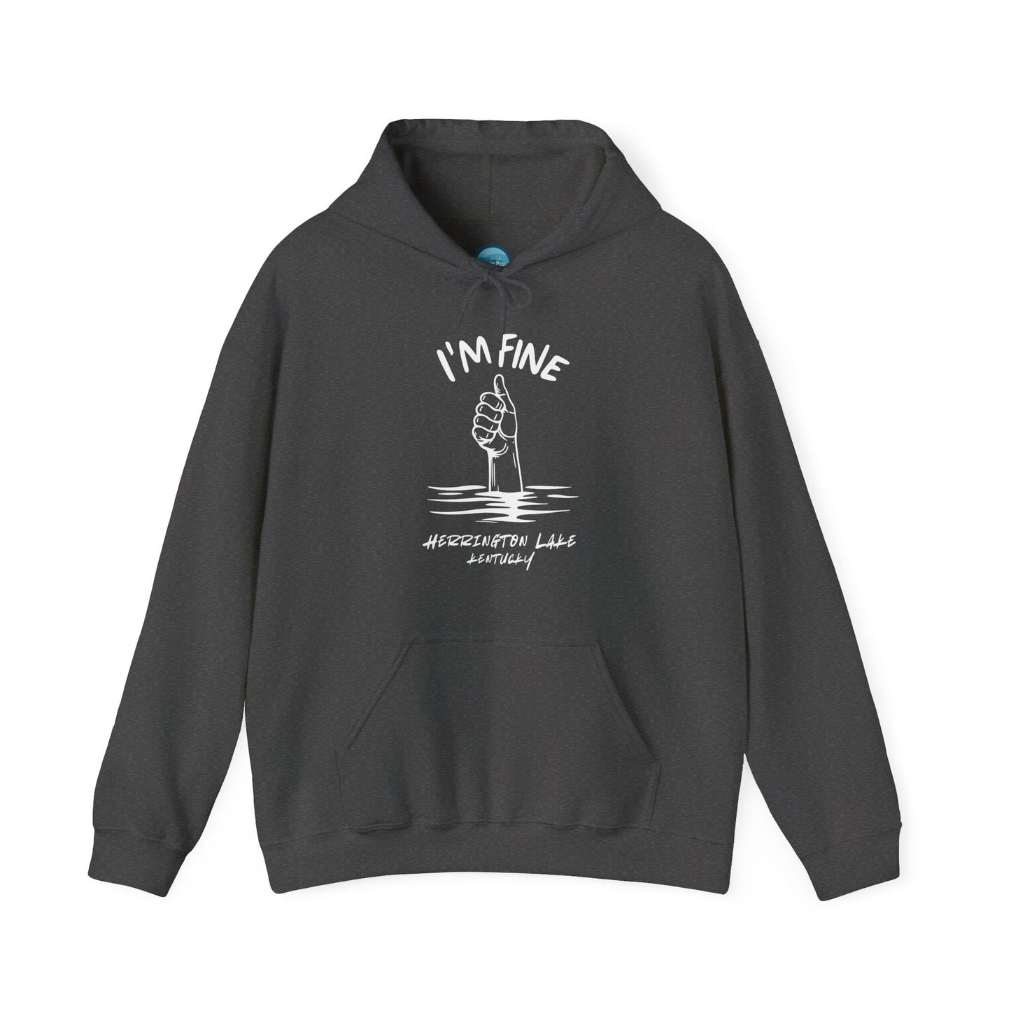 "I'm FINE!" Iconica Collection Unisex Heavy Blend™ Hooded Sweatshirt (Includes HLCL Donation!)