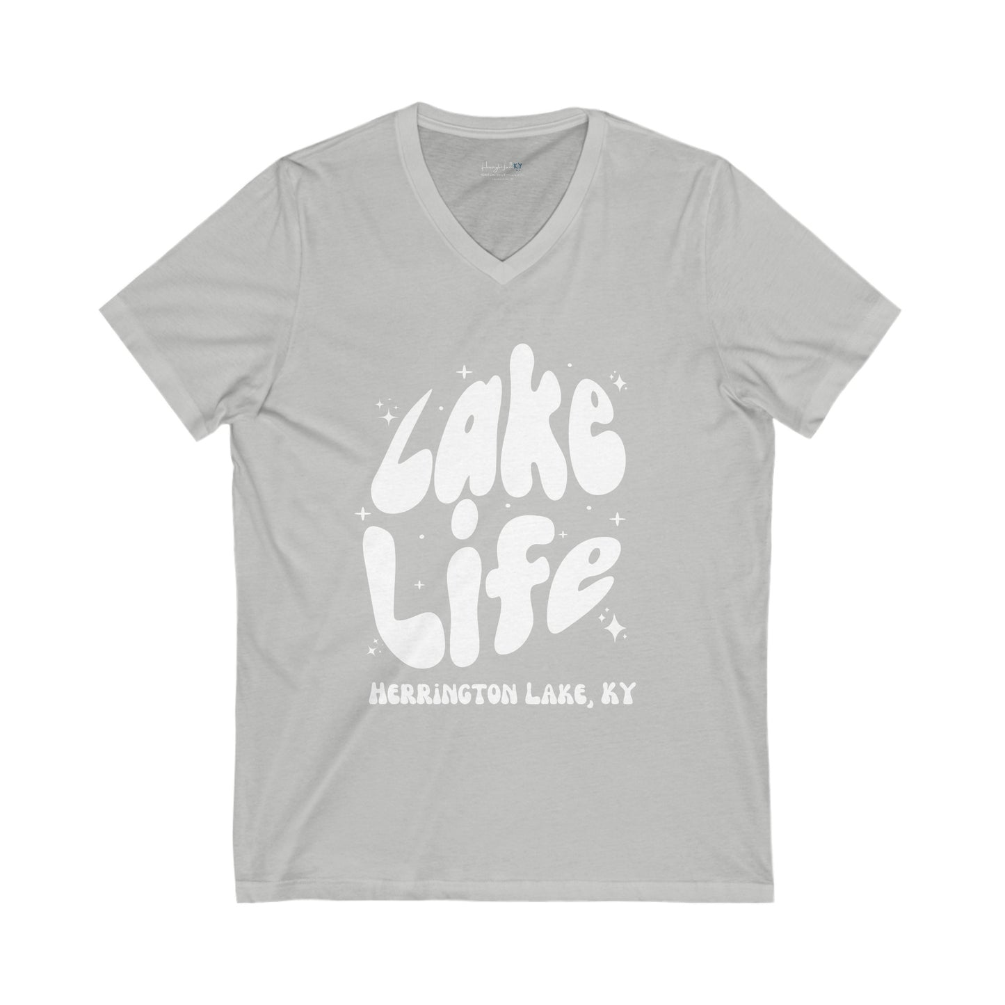 Herrington Lake Life Unisex Jersey Short Sleeve V-Neck Tee