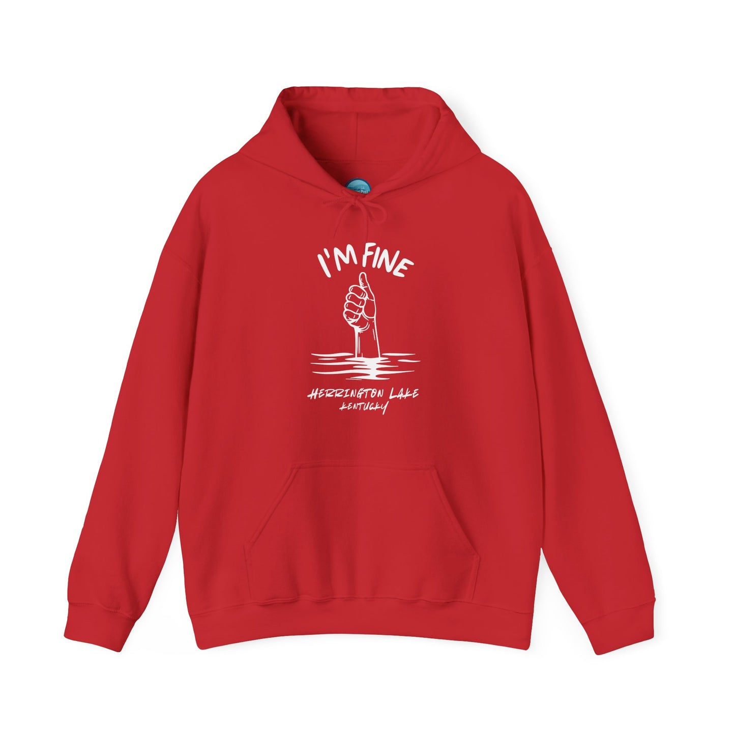 "I'm FINE!" Iconica Collection Unisex Heavy Blend™ Hooded Sweatshirt (Includes HLCL Donation!)