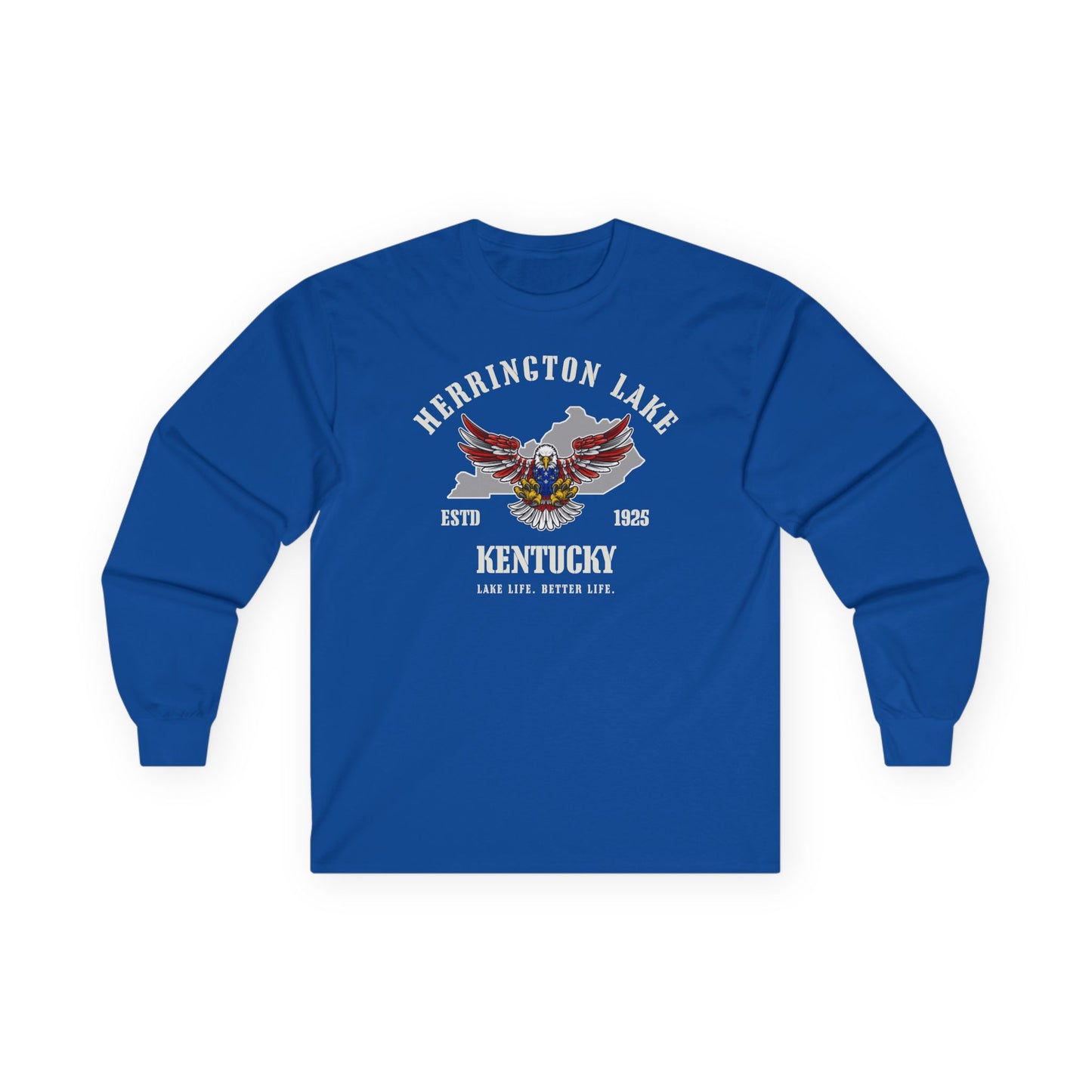 "Screaming Eagle" Herrington Lake Patriots Collection Ultra Cotton Long Sleeve Tee