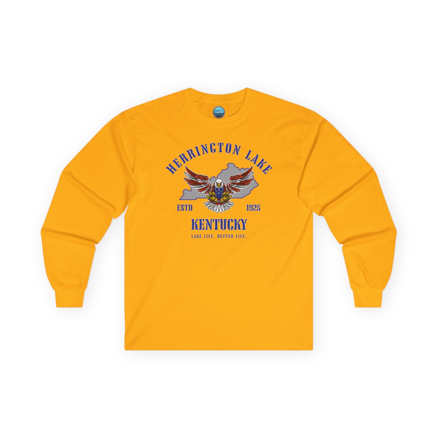 "Screaming Eagle" Herrington Lake Patriots Collection Ultra Cotton Long Sleeve Tee