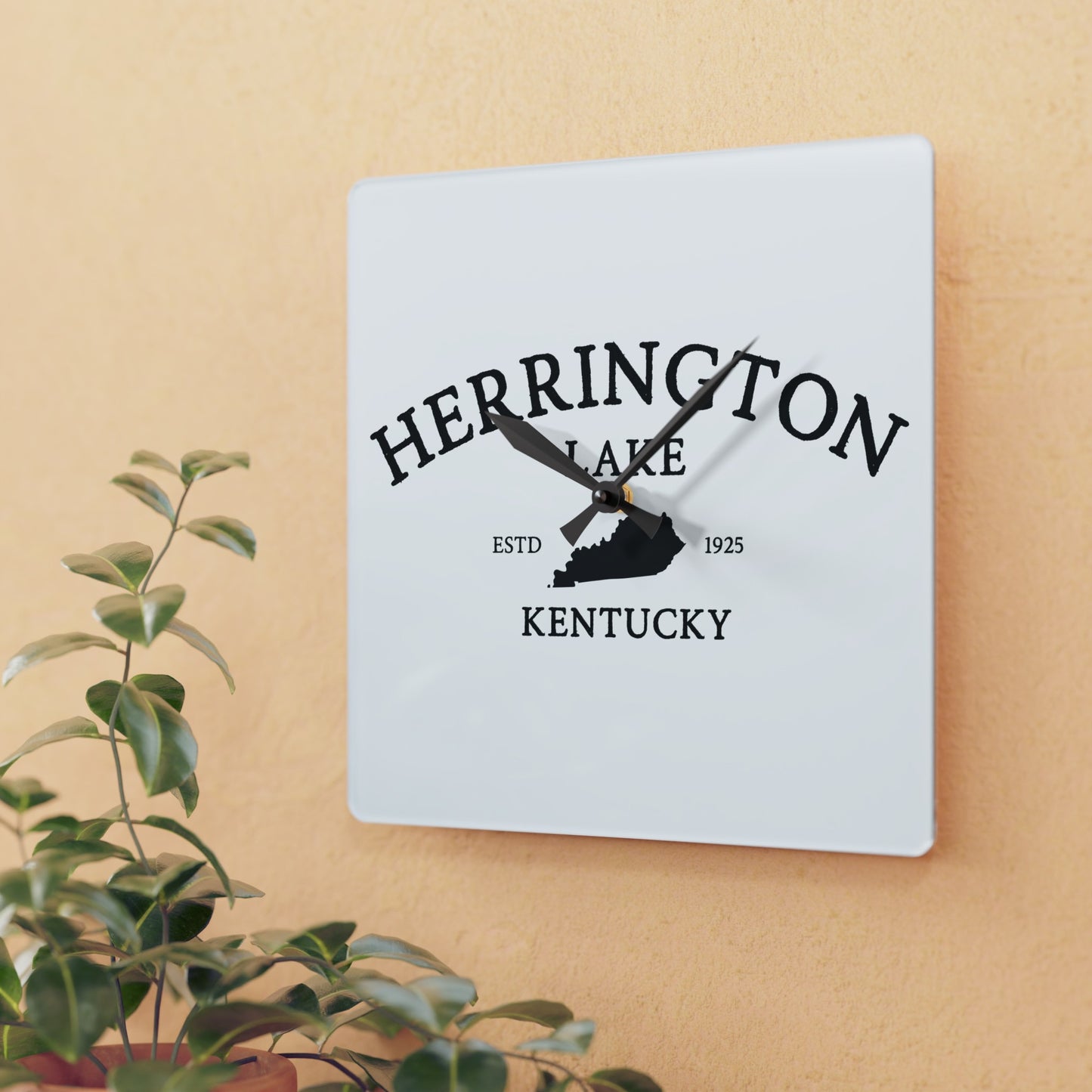 Simply Herrington Acrylic Wall Clock, Round & Square, White