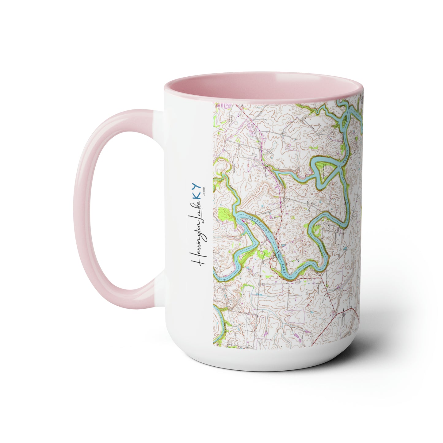 1952 Full USGS Herrington Lake Topography Map Biggie Coffee Mugs, 15oz