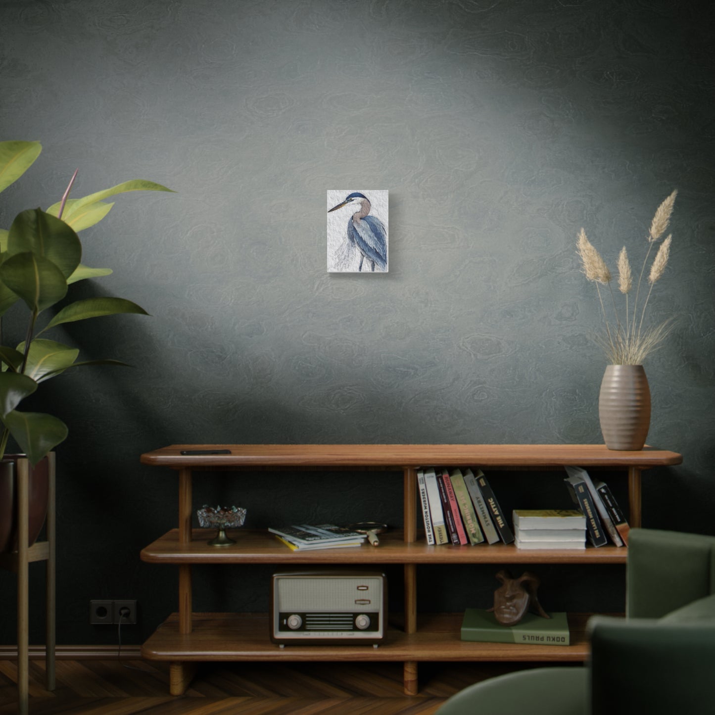 "Icon of Herrington: The Blue Heron" Digital Print on Matte Canvas, Stretched, 1.25"