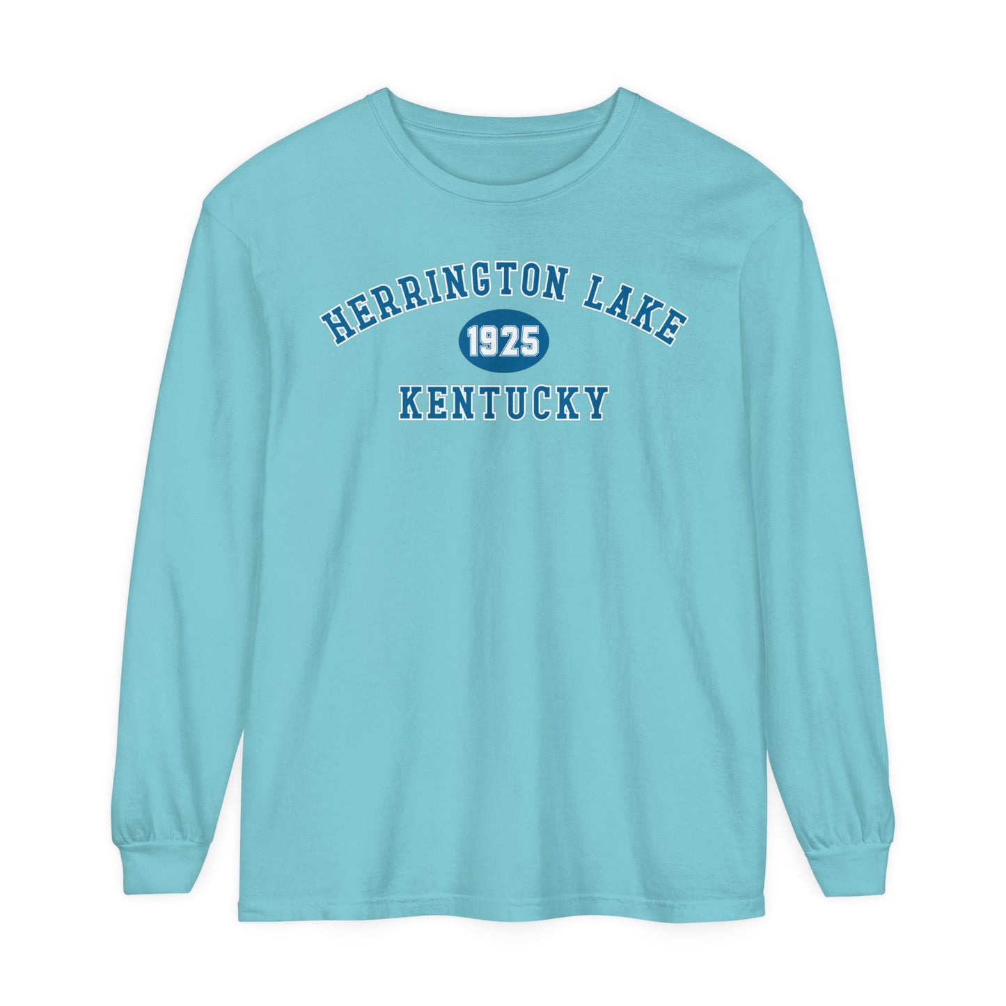 Herrington Lake SPRING PASTEL Collegiate Collection Garment-Dyed Premium Comfort Colors™ Long Sleeve T-Shirt