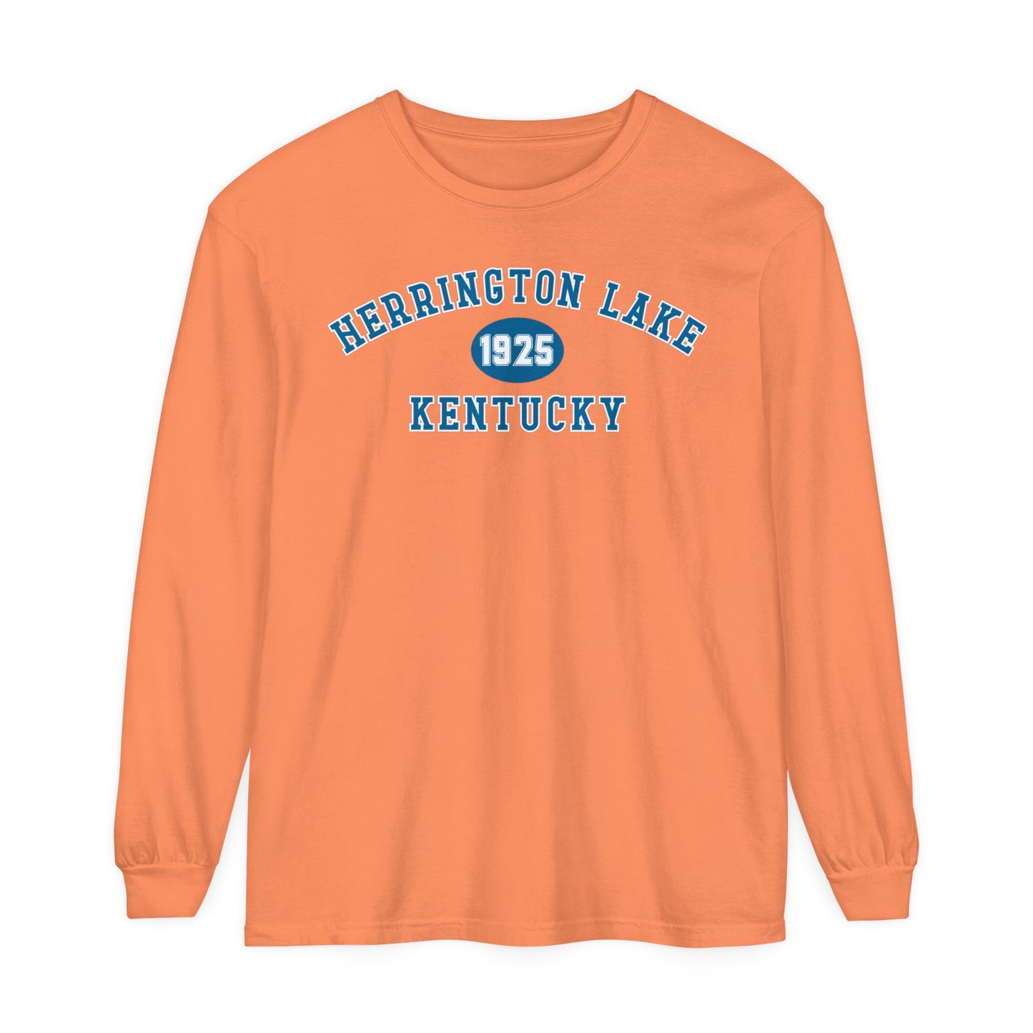 Herrington Lake SPRING PASTEL Collegiate Collection Garment-Dyed Premium Comfort Colors™ Long Sleeve T-Shirt