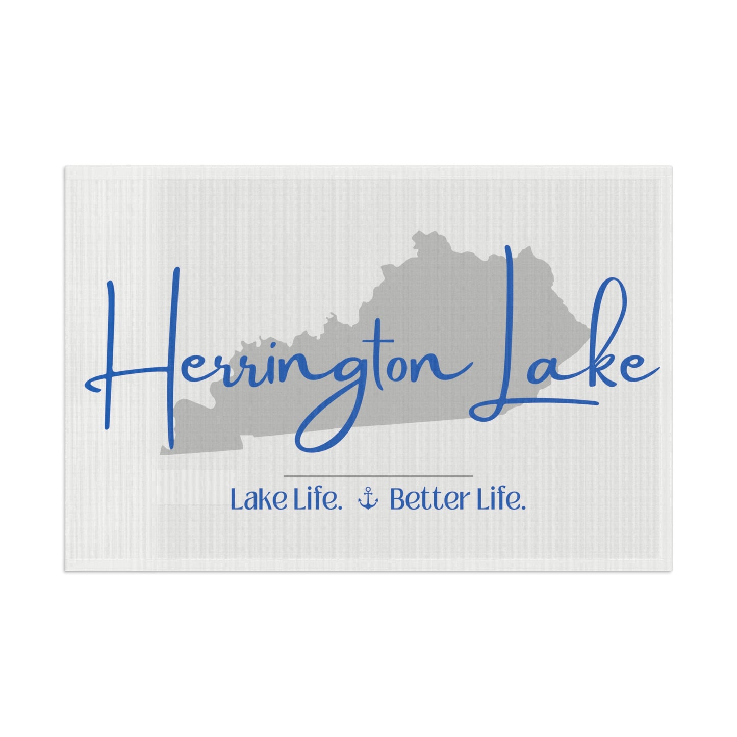 Herrington Lake Signature Collection Flag - White