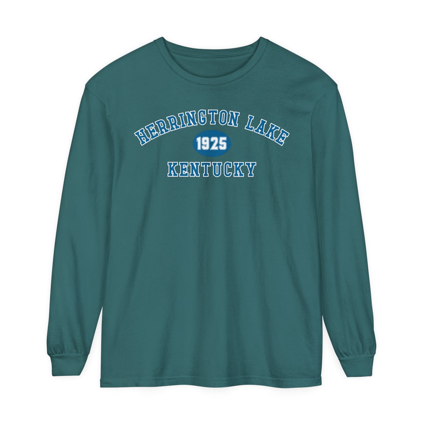 Herrington Lake SPRING PASTEL Collegiate Collection Garment-Dyed Premium Comfort Colors™ Long Sleeve T-Shirt
