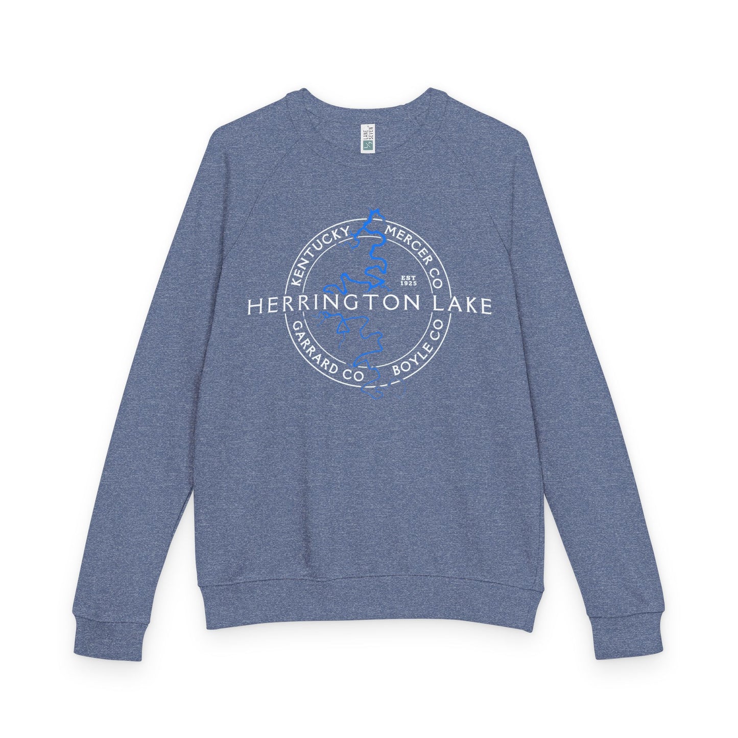 The "Classic" Herrington Lake and County Unisex French Terry Raglan Crewneck