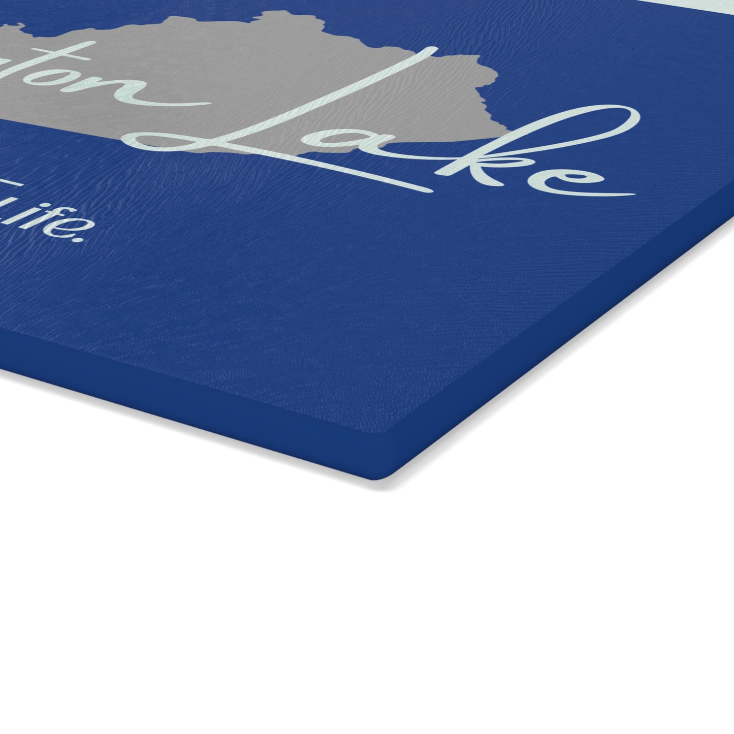 Herrington Lake Signature Collection Glass Cutting Board - Dark Blue