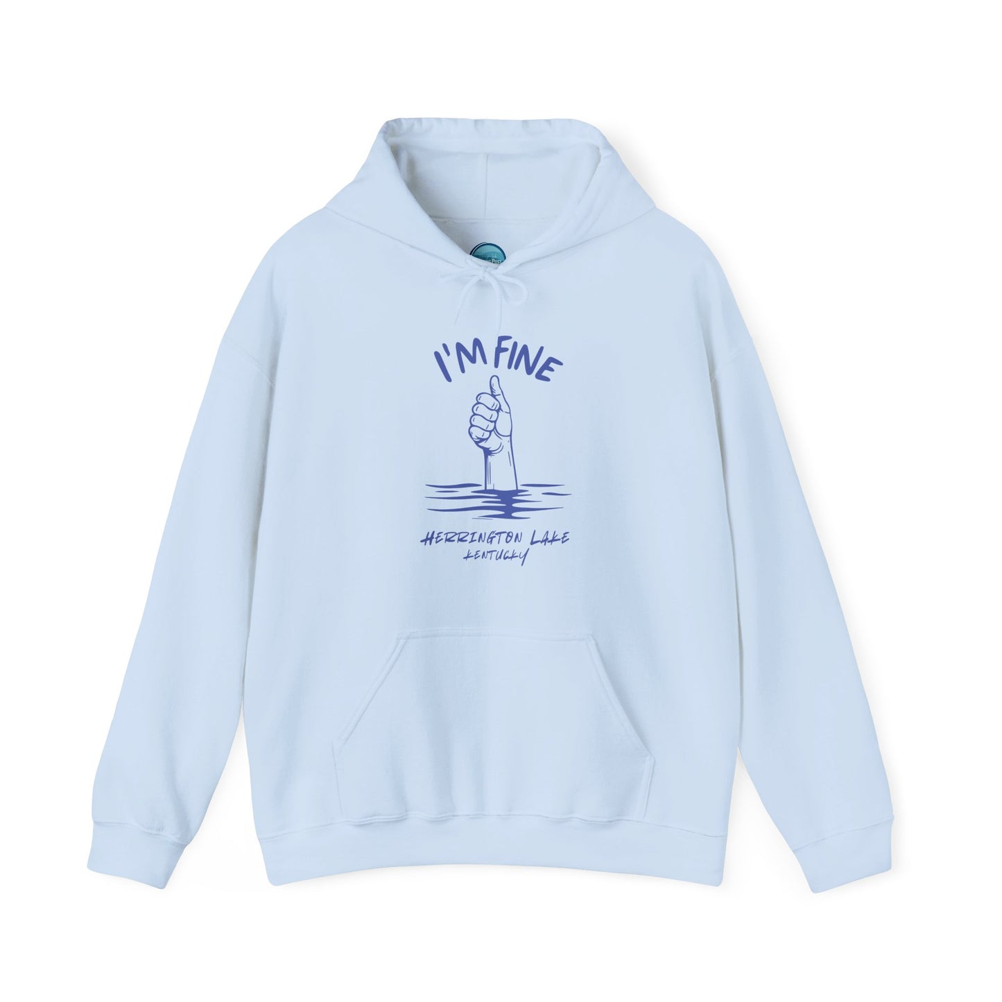 "I'm FINE!" Iconica Collection Unisex Heavy Blend™ Hooded Sweatshirt (Includes HLCL Donation!)