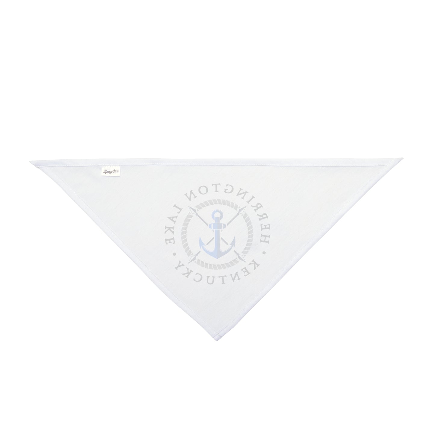 Herrington Lake Nautical Pet Bandana, White