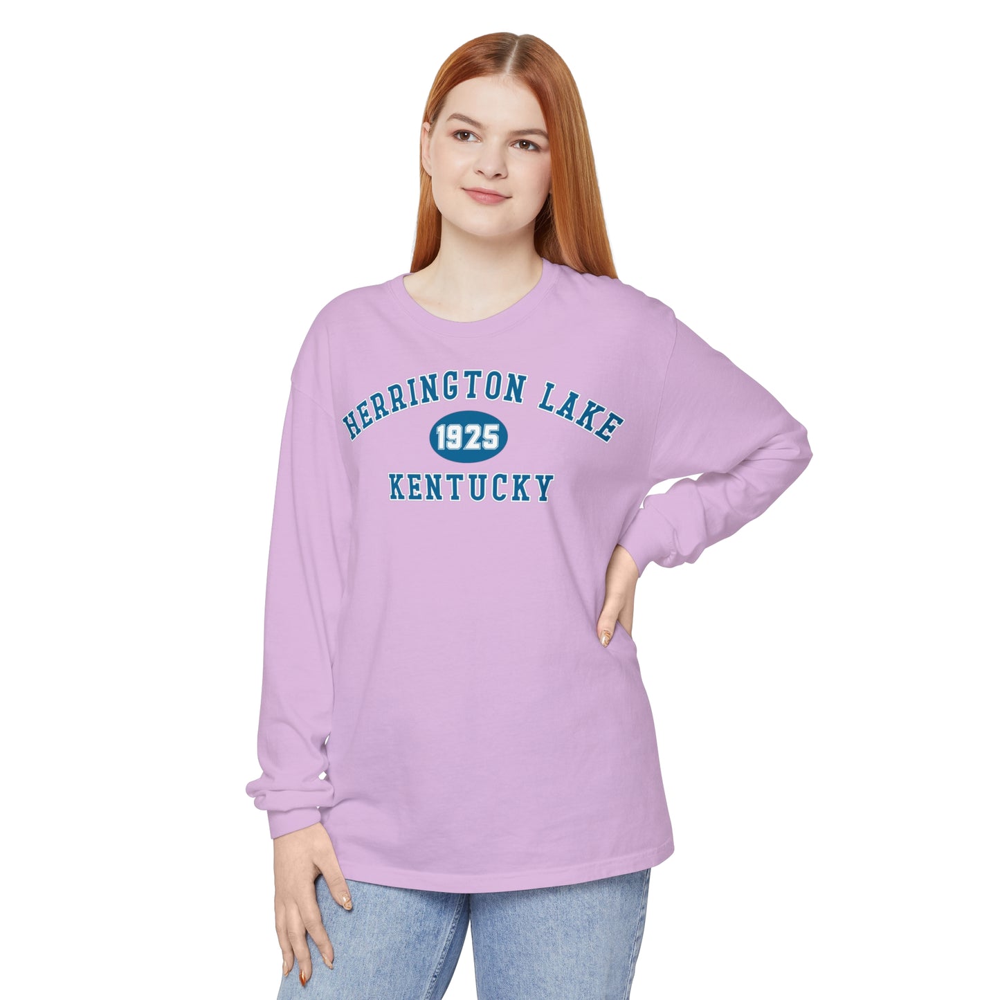 Herrington Lake "Back To School" Collegiate Collection Garment-Dyed Premium Comfort Colors™ Long Sleeve T-Shirt
