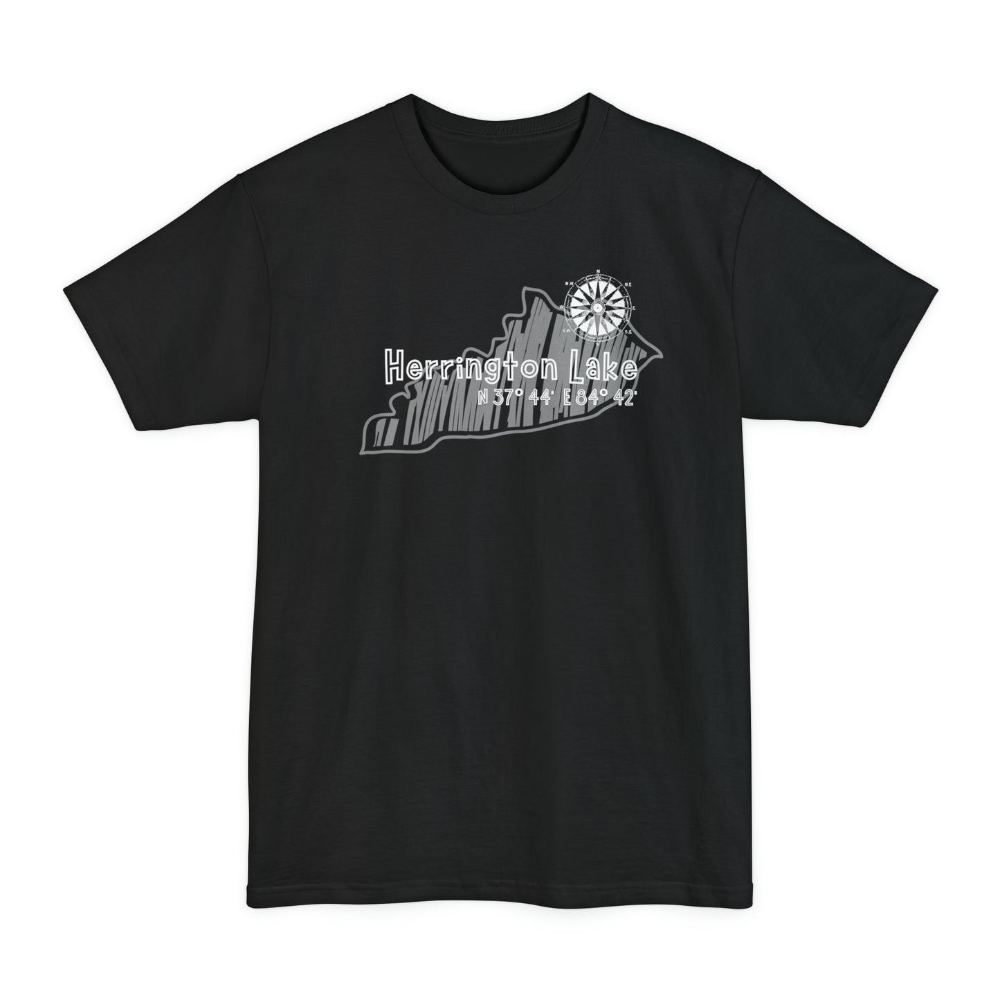 Herrington Lake Cabin Sketch Tall Hanes Beefy-T® T-Shirt