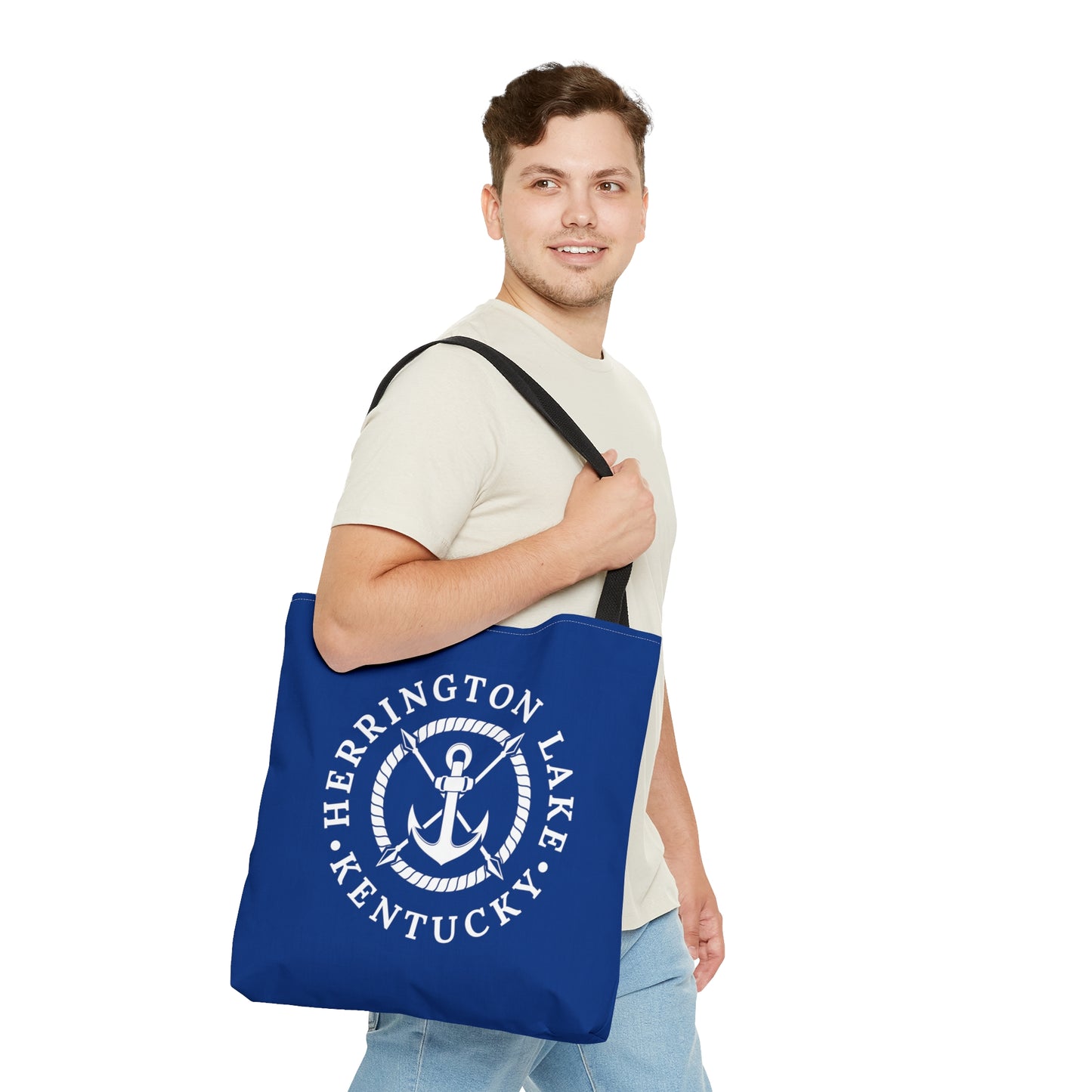 Herrington Lake Anchor Tote Bag (Blue)