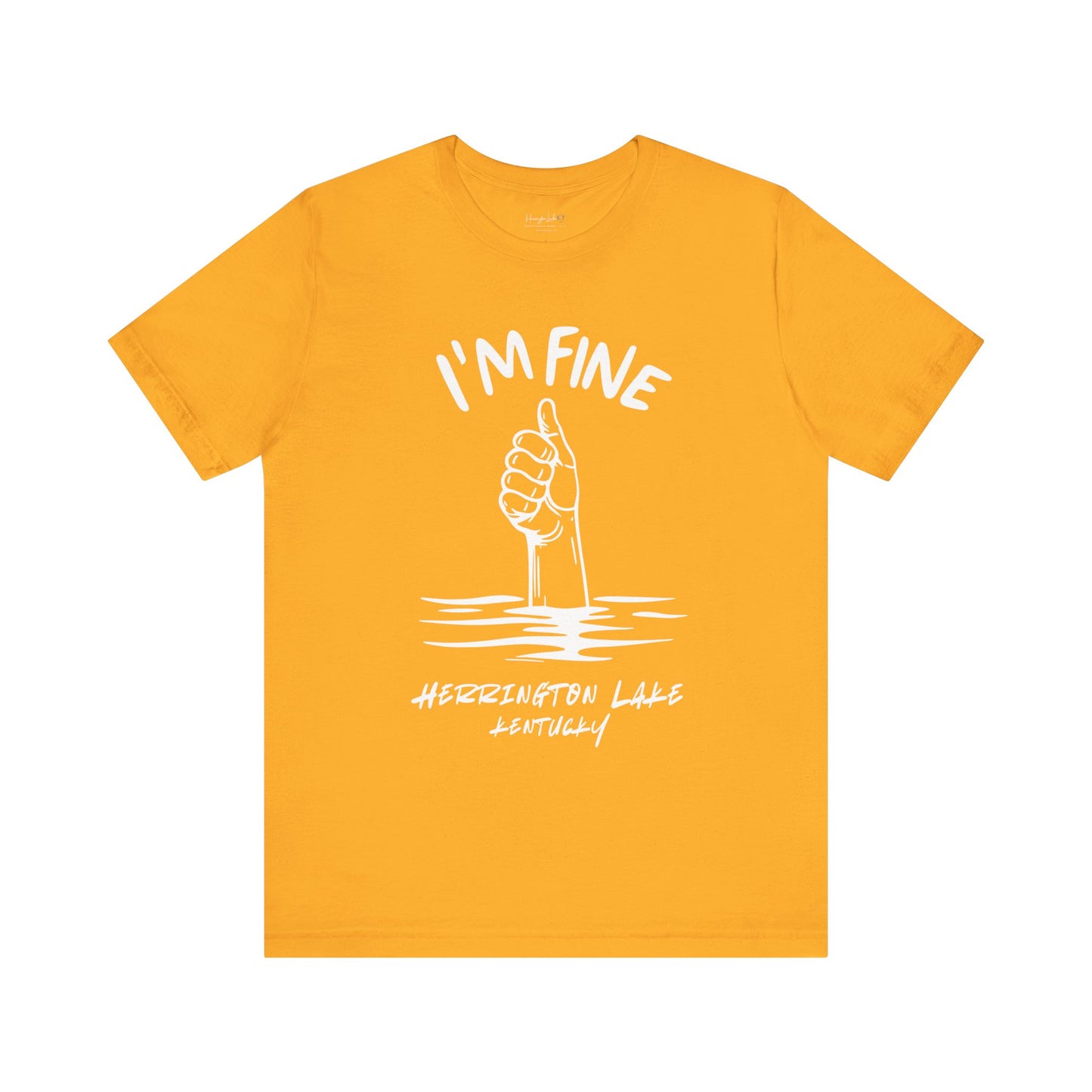 "I'm FINE!" Iconica Collection Jersey Knit Cotton Tee (Includes HLCL Donation)