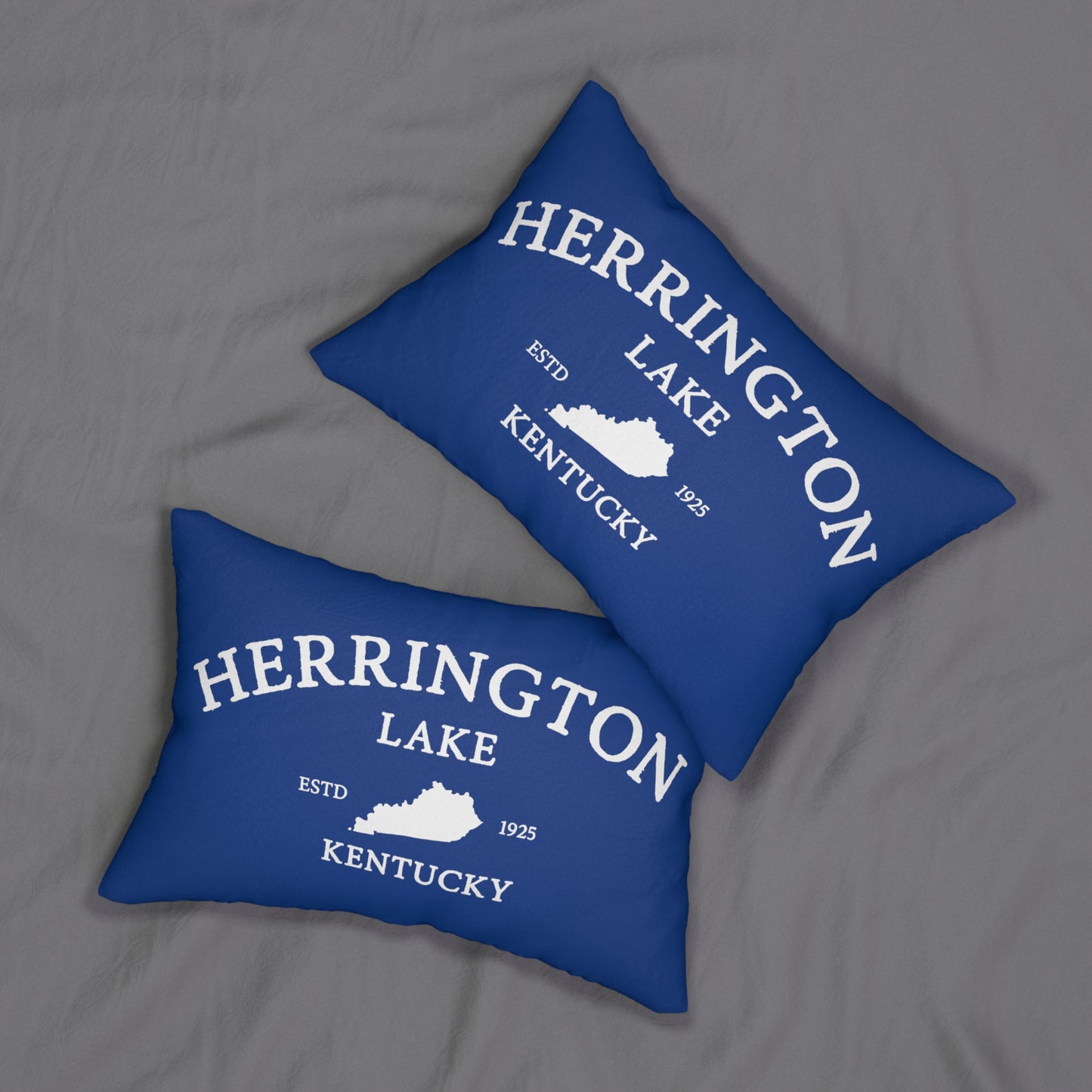 "Simply Herrington" Collection Lumbar Pillow (Blue)