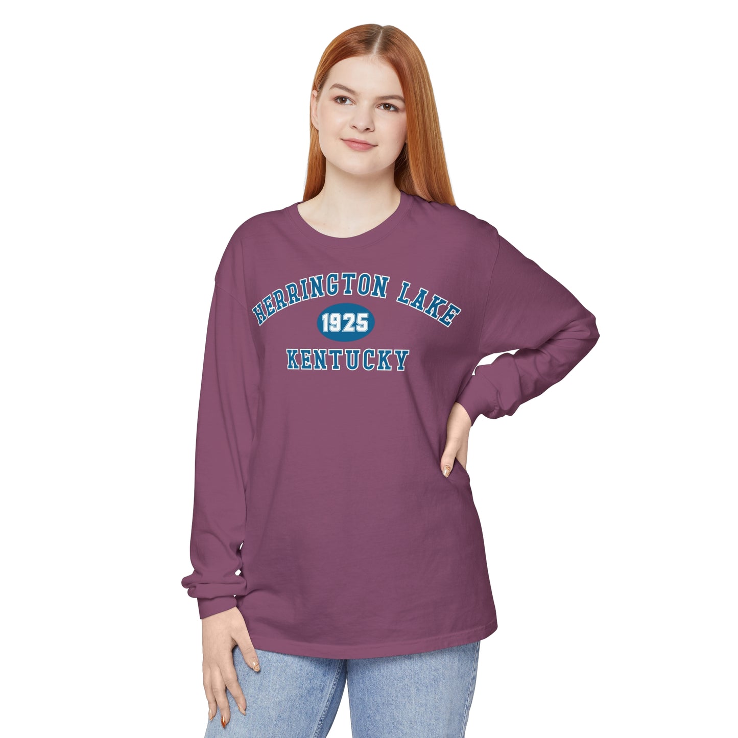 Herrington Lake "Back To School" Collegiate Collection Garment-Dyed Premium Comfort Colors™ Long Sleeve T-Shirt