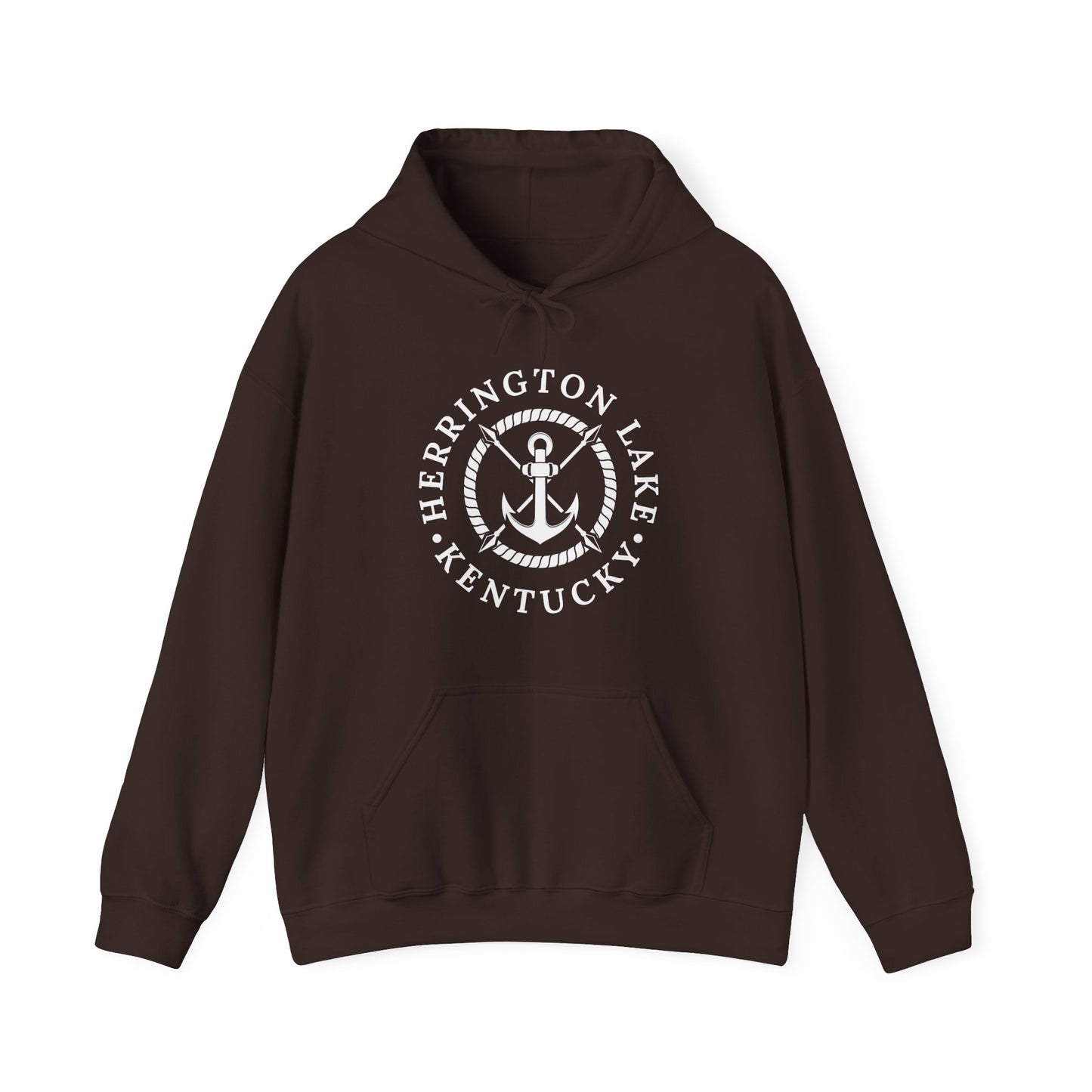 Herrington Lake Nautical Anchor Logo Heavy Blend™ Hoodie