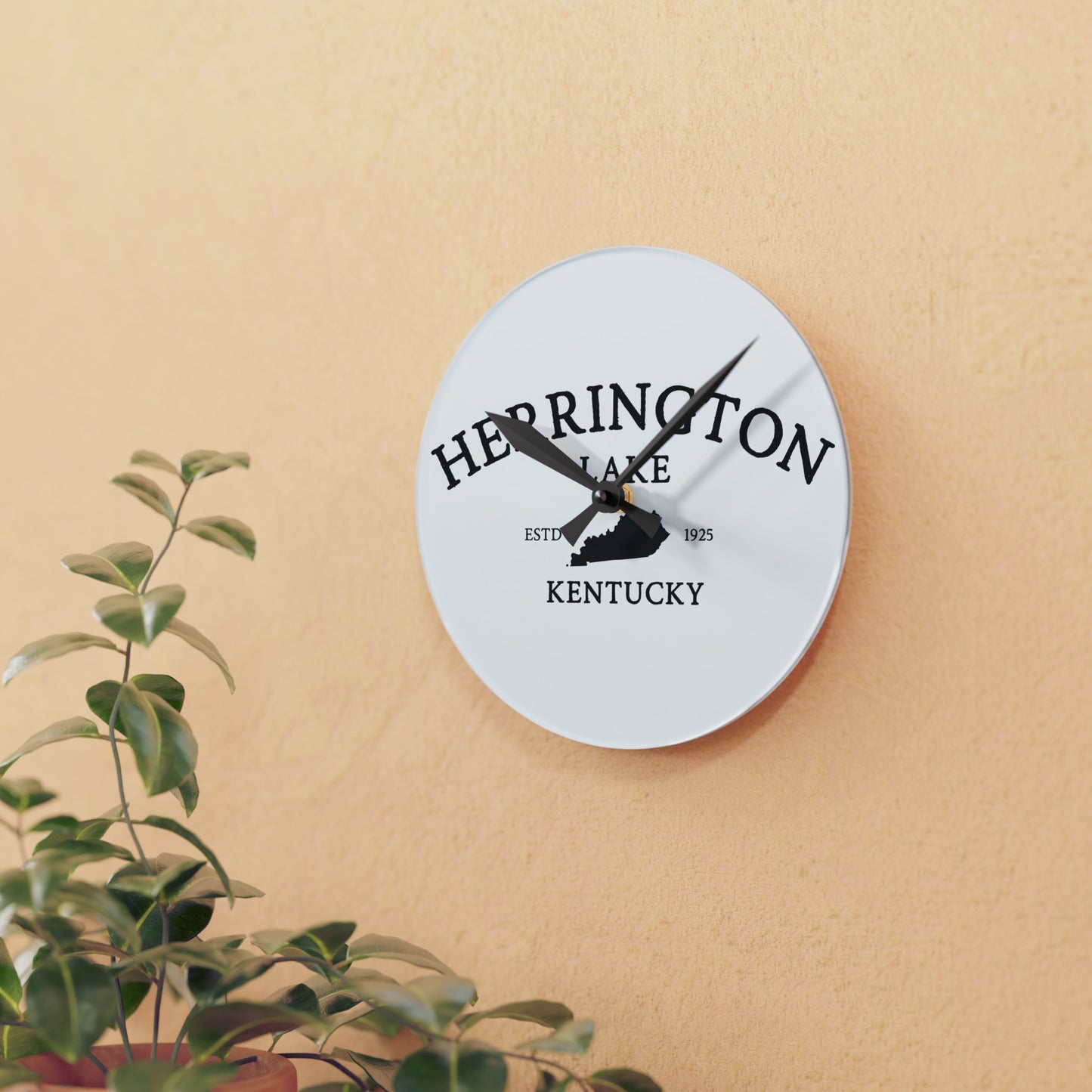 Simply Herrington Acrylic Wall Clock, Round & Square, White