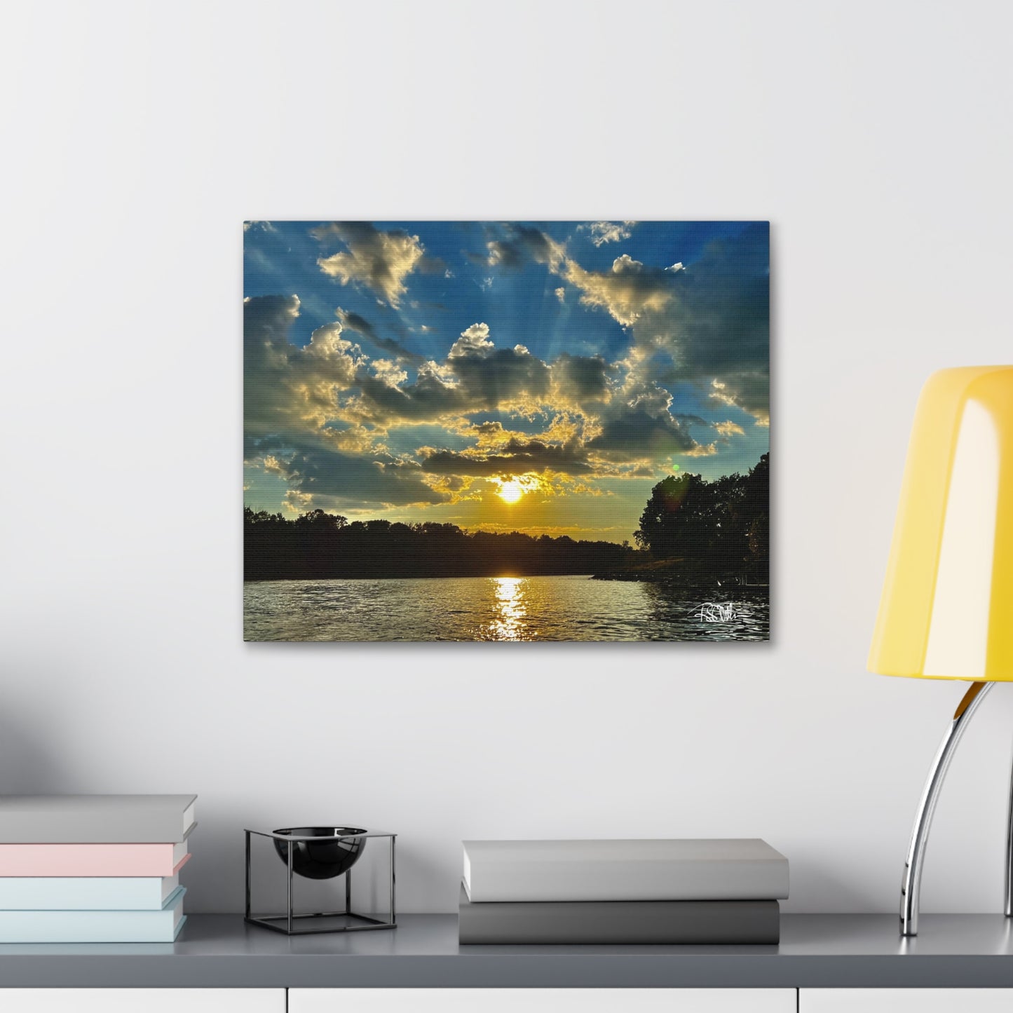 "Summer Sunset on Herrington -1" Canvas Gallery Wraps
